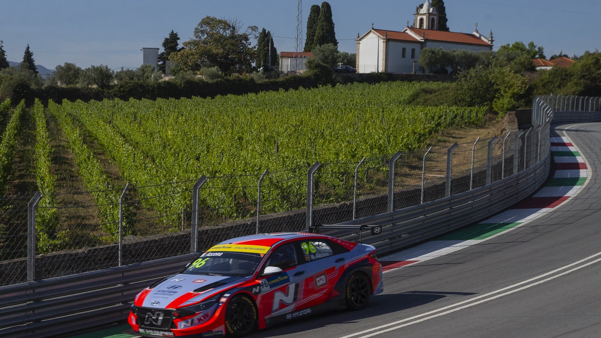 Esteban Guerrieri from Argentina, of ALL-INKL.COM Muennich Motorsport team, during the WTCR Race of Portugal 2022, in Vila Real, north of Portugal, 2 July 2022. JOSE COELHO/LUSA