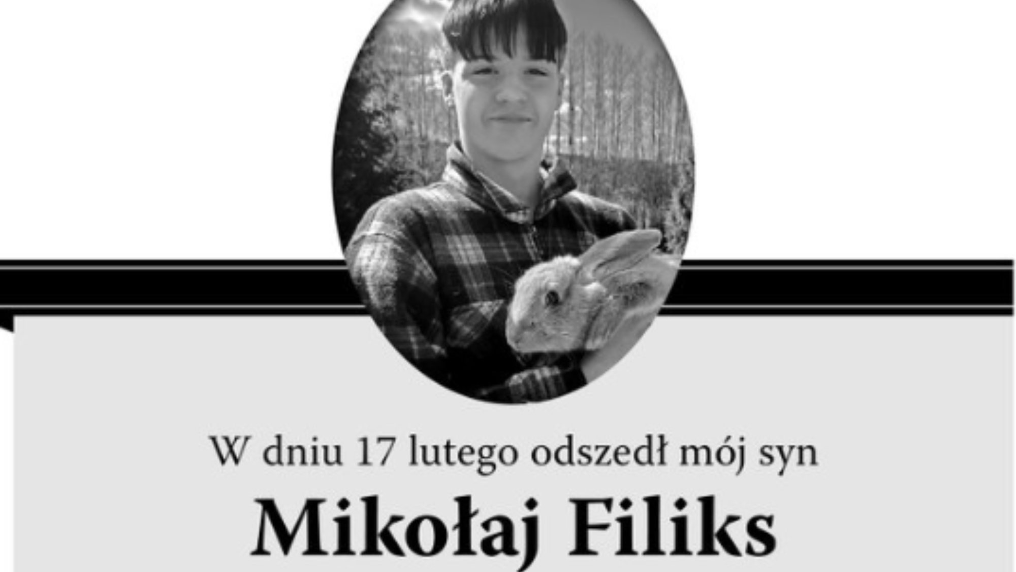 Magdalena Filiks, deputada do Plataforma Cívica, revelou esta sexta-feira no Twitter que o filho, de 15 anos, cometeu suicídio no passado dia 17 de fevereiro