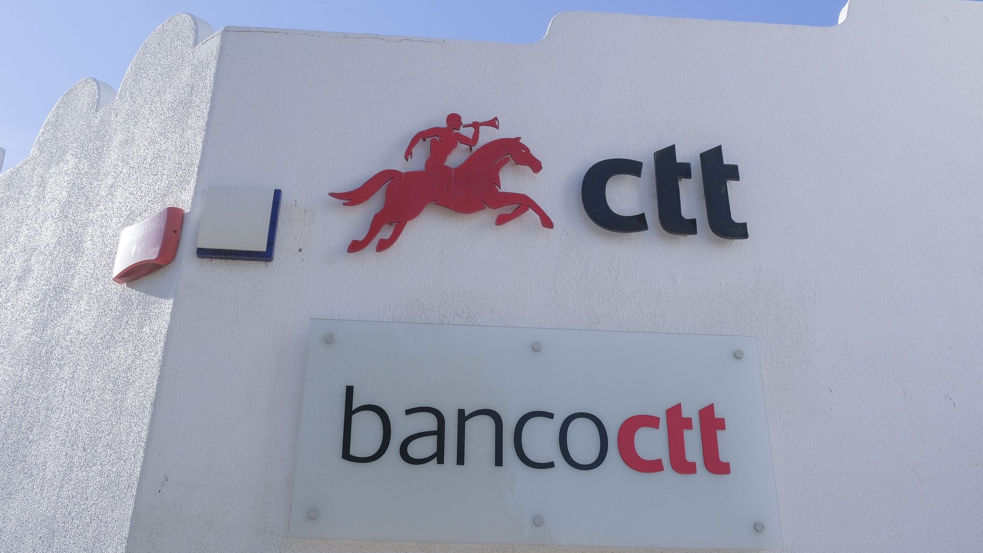 Logotipo do banco CTT, Lisboa, 10 fevereiro  de 2021. ANTÓNIO COTRIM/LUSA
