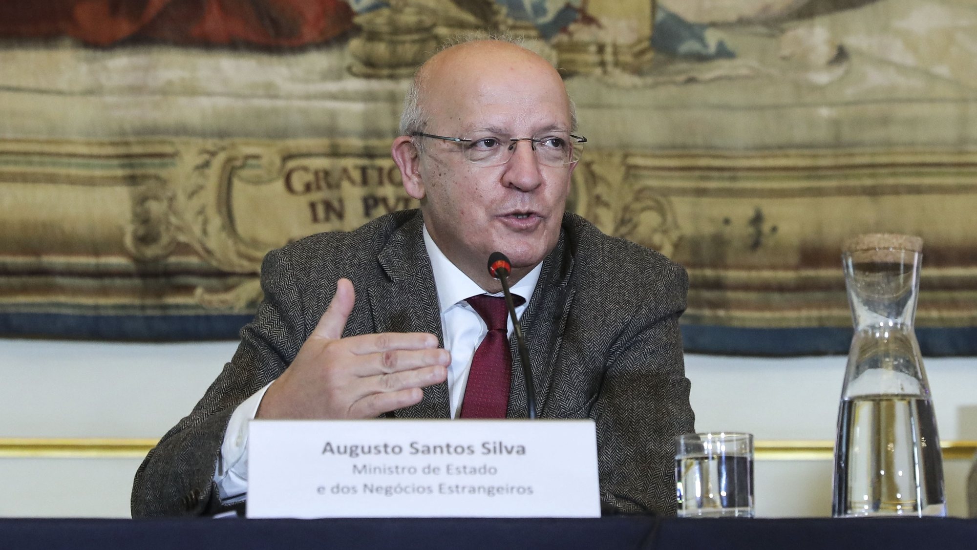O ministro dos Negócios Estrangeiros, Augusto Santos Silva