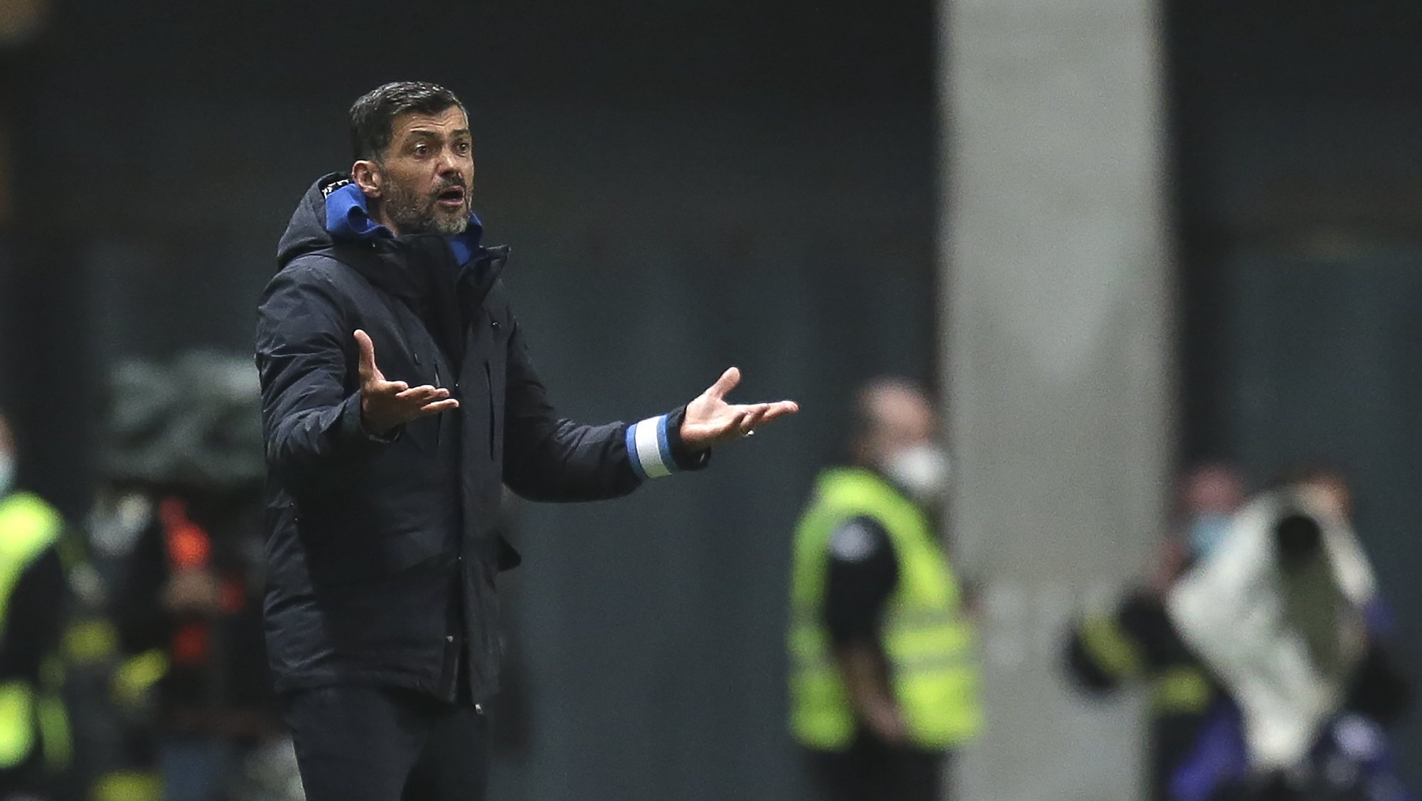 FC Porto head coach Sergio Conceicao reacts during the Portuguese First League soccer match with Boavista held at Bessa Sec XXI stadium in Porto, Portugal, 20th March 2022. MANUEL FERNANDO ARAUJO/LUSA