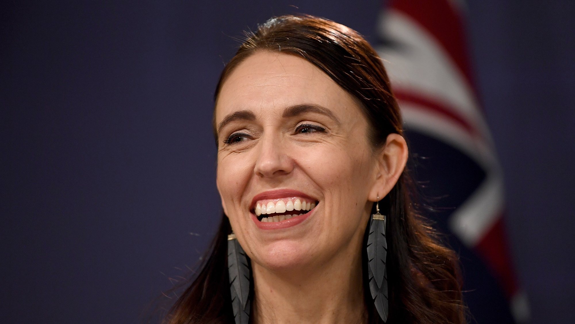 epa10058345 New Zealand Prime Minister Jacinda Ardern speaks to the media during a press conference in Sydney, Australia, 08 July 2022.  EPA/BIANCA DE MARCHI NO ARCHIVING AUSTRALIA AND NEW ZEALAND OUT