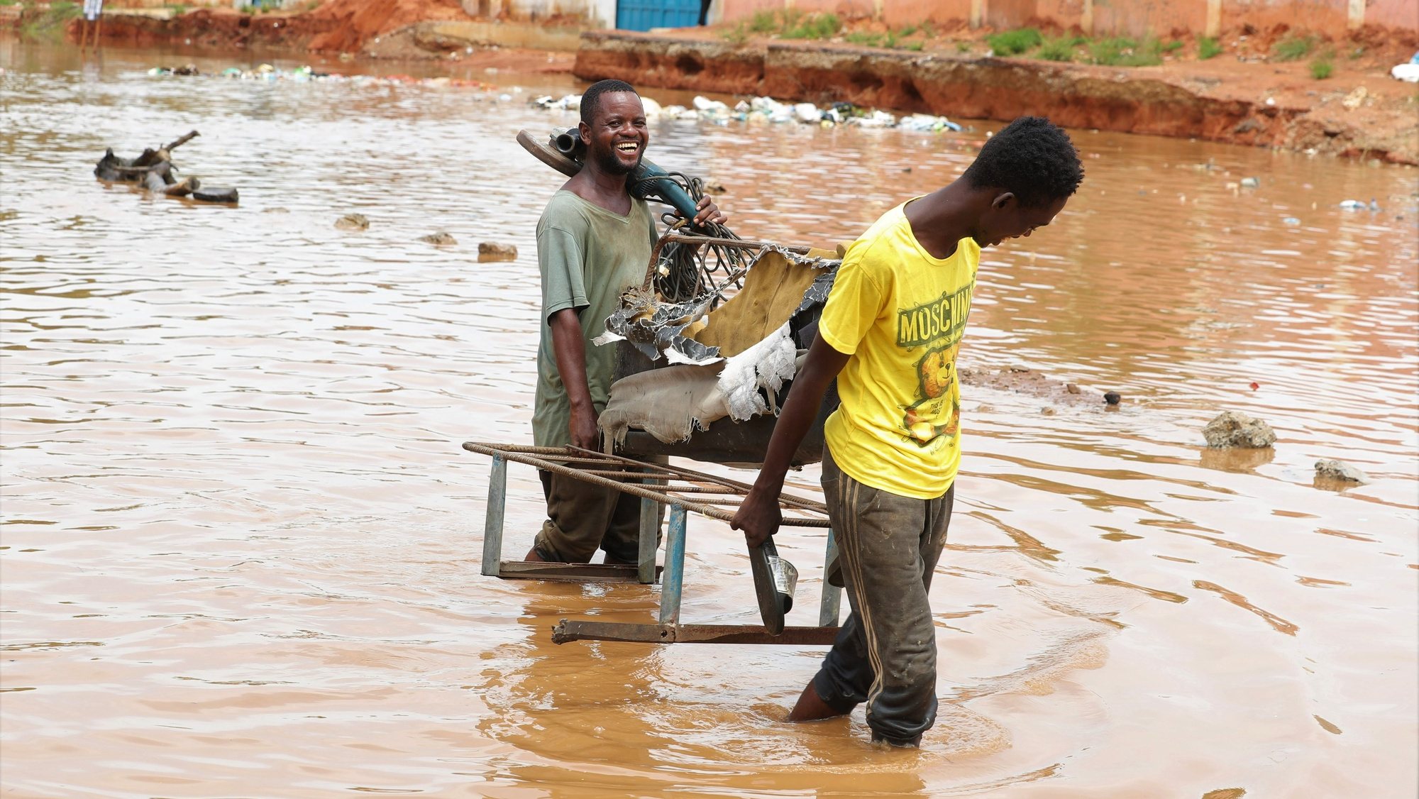Since last week the rains that fell in Luanda area have caused the death of at least seven people, including three children in the early hours of Tuesday, in addition to falling trees, thousands of flooded homes and collapsed electricity pylons, Luanda, Angola, April 18, 2023. AMPE ROGERIO/LUSA
