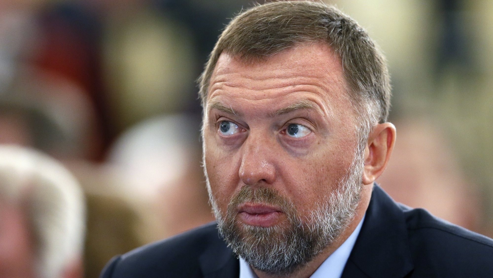 epa09532711 (FILE) - Oleg Deripaska, Russian aluminum giant RUSAL President, attends Russian Union of Industrialists and Entrepreneurs (RSPP) congress which is held within the Week of Russian Business in Moscow, Russia, 19 March 2015 (reissued 19 October 2021). The FBI raids the home of Russian oligarch and Putin ally Oleg Deripaska in the Embassy Row neighborhood of Washington, DC, USA, 19 October 2021. The FBI did not specify the reason of the court-authorized raid.  EPA/YURI KOCHETKOV *** Local Caption *** 54293956