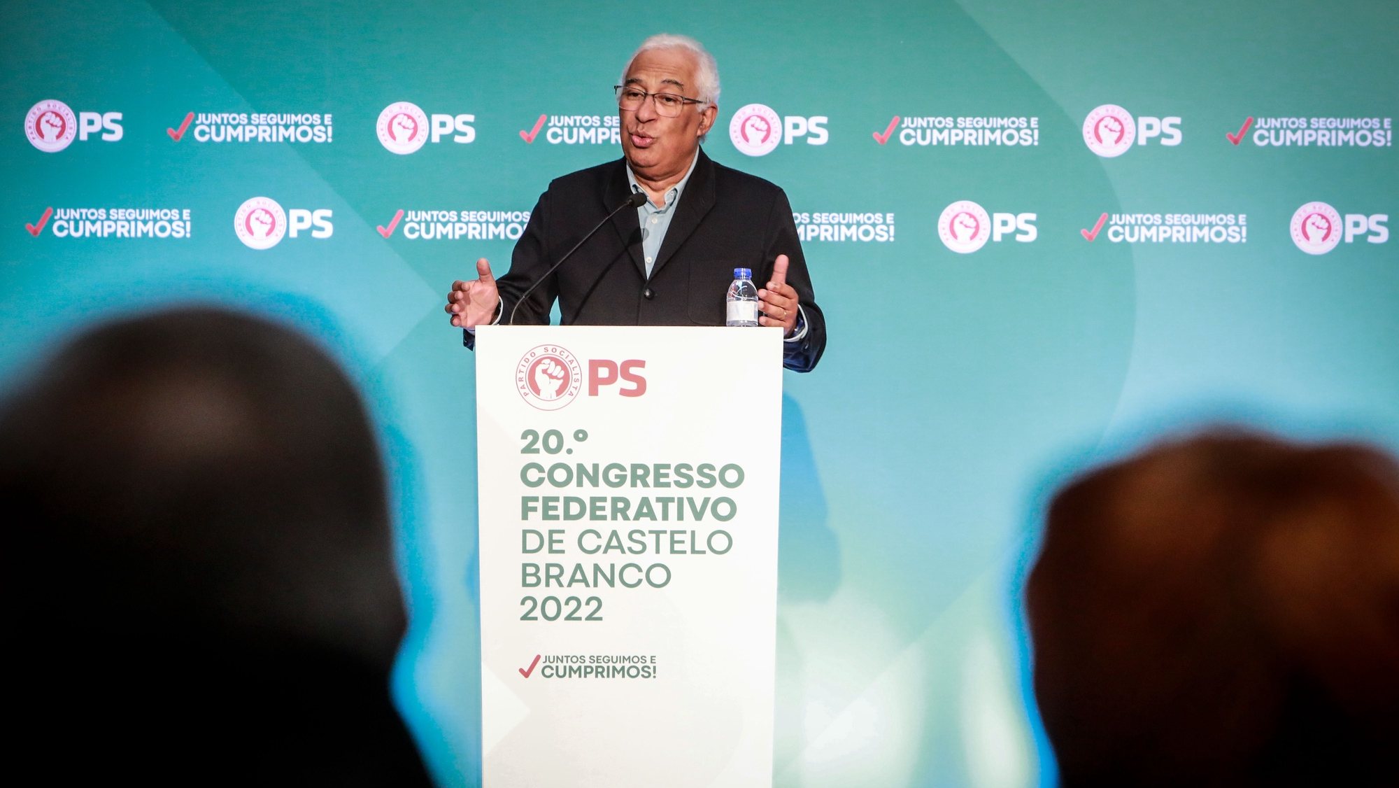 O Secretário Geral do Partido Socialista, Antonio Costa, usa da palavra durante o 20º Congresso Federativo do PS, na Covilhã, 19 novembro 2022.  MIGUEL PEREIRA DA SILVA/LUSA