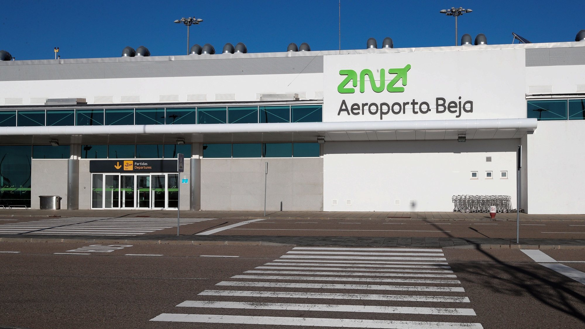 Terminal do Aeroporto de Beja, 21 de janeiro de 2021. NUNO VEIGA/LUSA