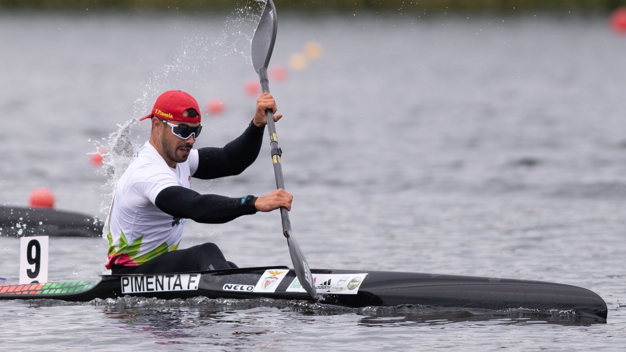epa09983985 Fernando Pimenta of Portugal on his way to win the men&#039;s K1 500m final race at the ICF Kayak and Canoe World Cup event in Poznan, Poland, 29 May 2022.  EPA/Jakub Kaczmarczyk POLAND OUT