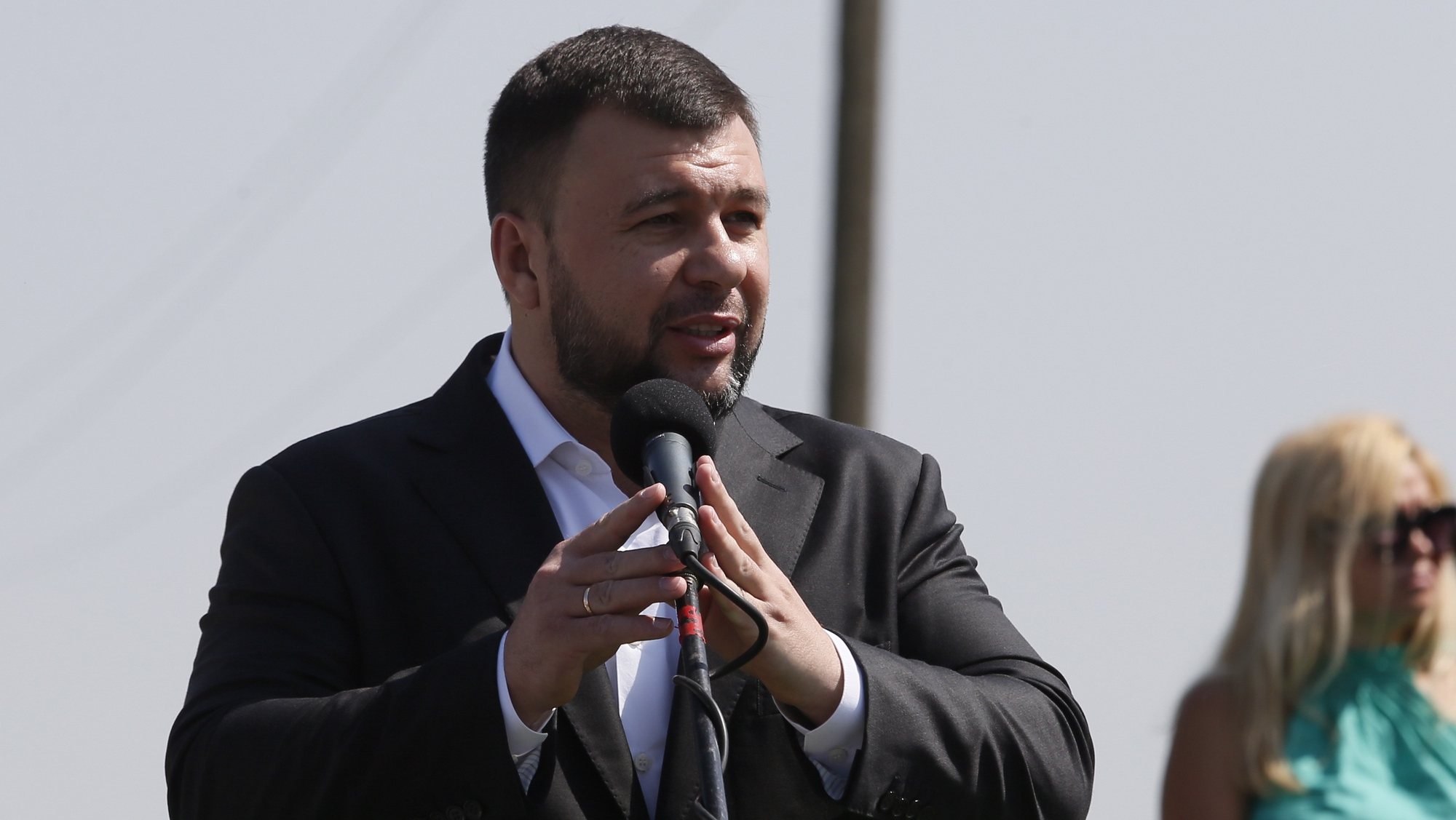 O líder da autoproclamada República Popular de Donetsk (DPR), Denís Pushilin