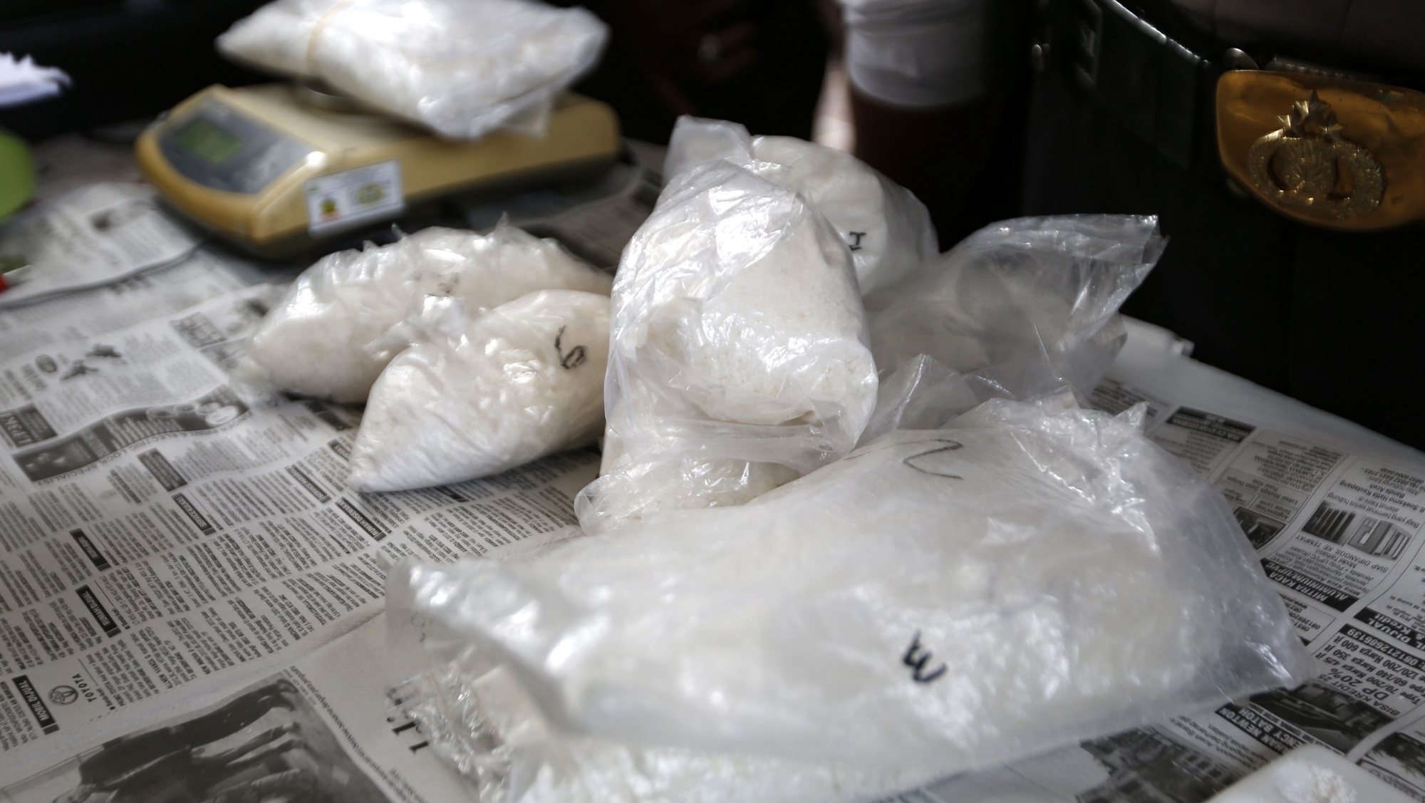 5kg de metanfetaminas apreendidas, Indonésia