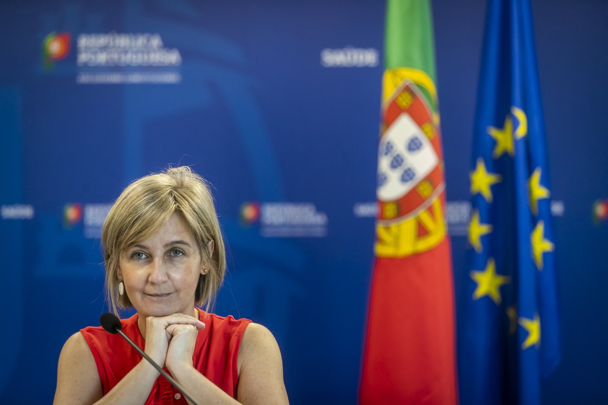 A ministra da Saúde, Marta Temido, durante a conferência de imprensa diária sobre o novo coronavírus (covid-19), realizada no Ministério da Saúde, em Lisboa, 24 de maio de 2020. JOSÉ SENA GOULÃO/POOL/LUSA