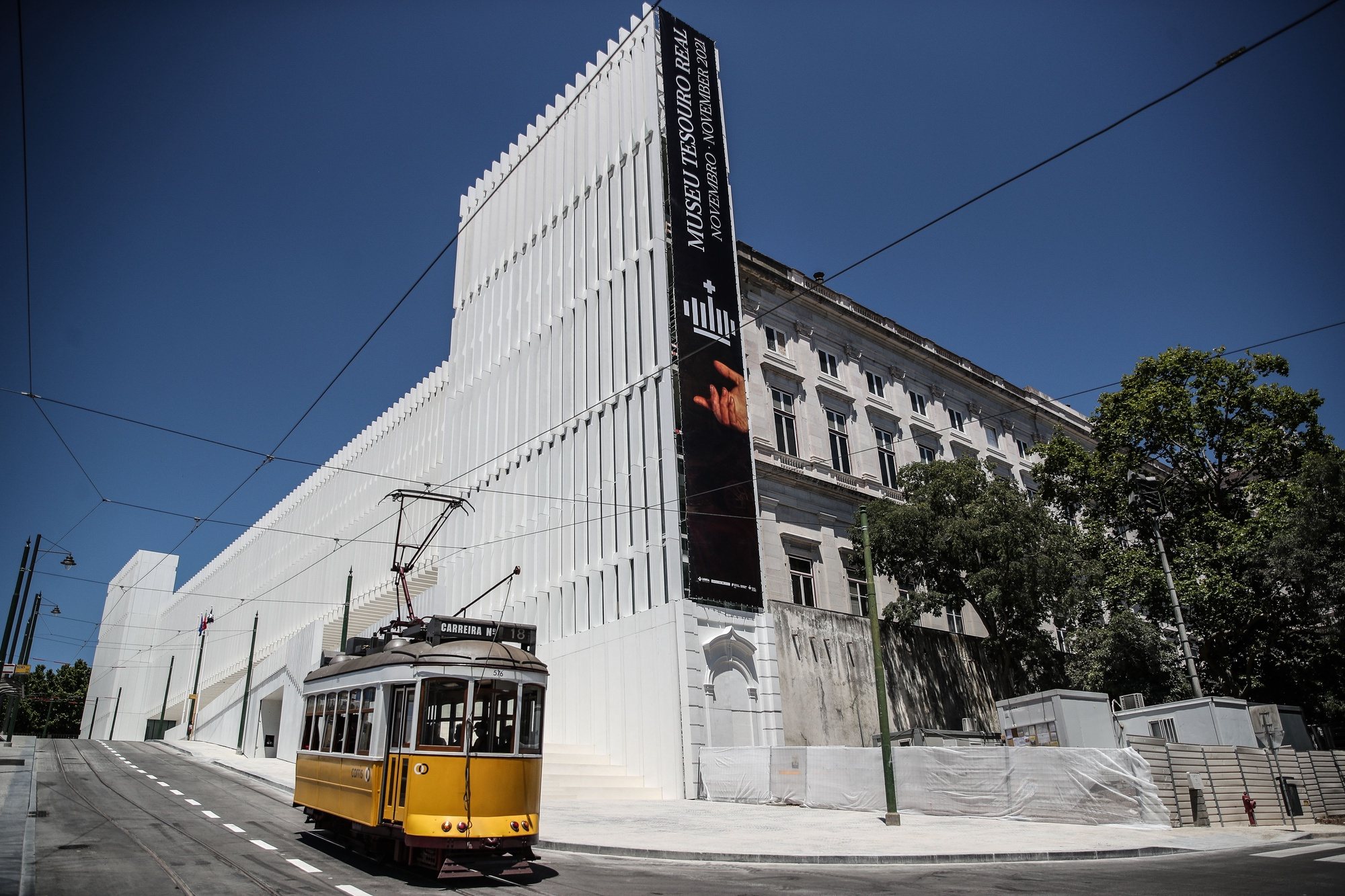 Nova ala do Palácio Nacional da Ajuda onde existirá o Museu do Tesouro Real, em Lisboa, 7 de junho de 2021. MÁRIO CRUZ/LUSA