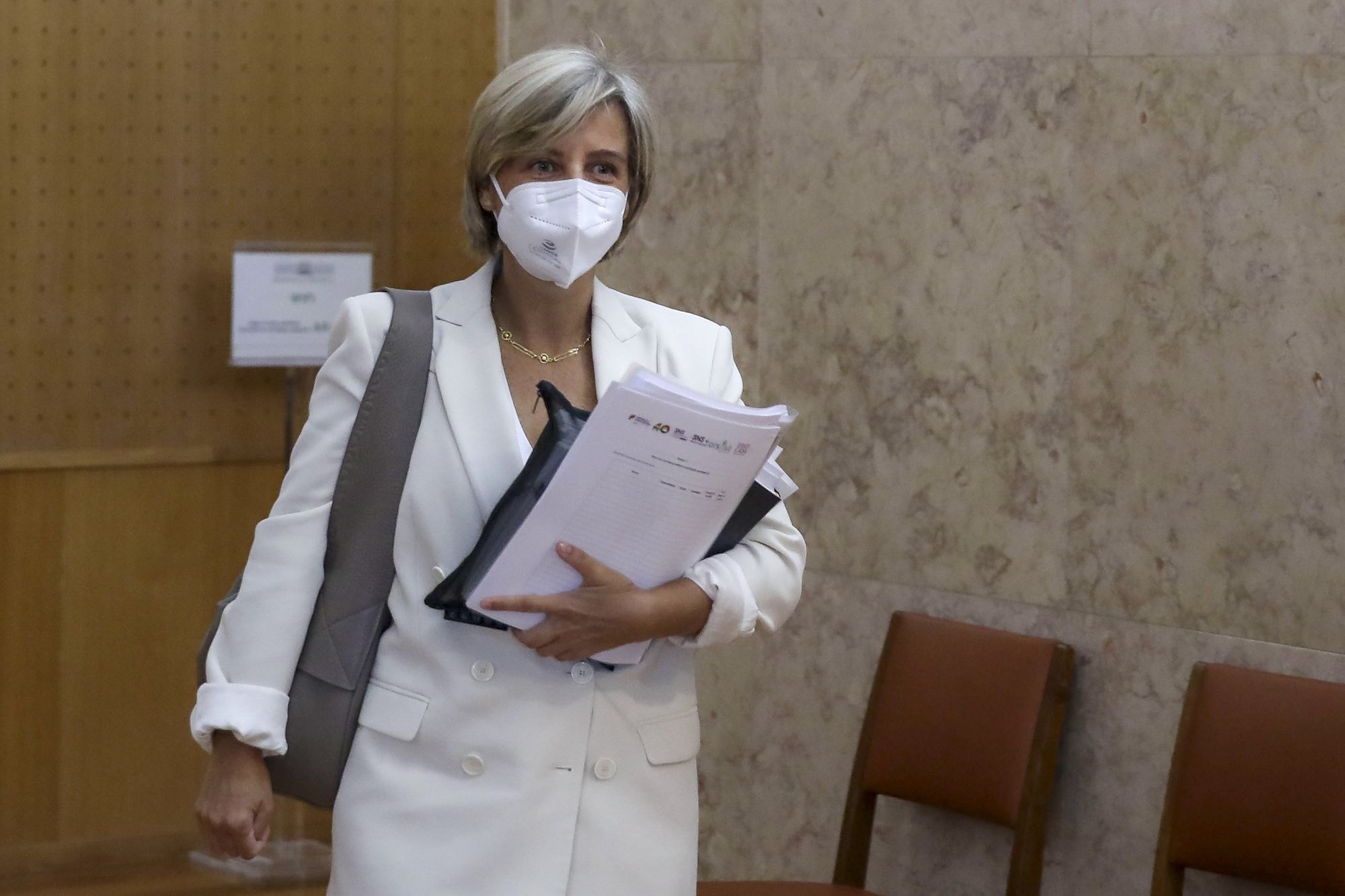 A ministra da Saúde, Marta Temido, durante a sua audição perante a Comissão de Saúde, na Assembleia da República, em Lisboa, 29 de junho de 2022. ANTÓNIO COTRIM/LUSA