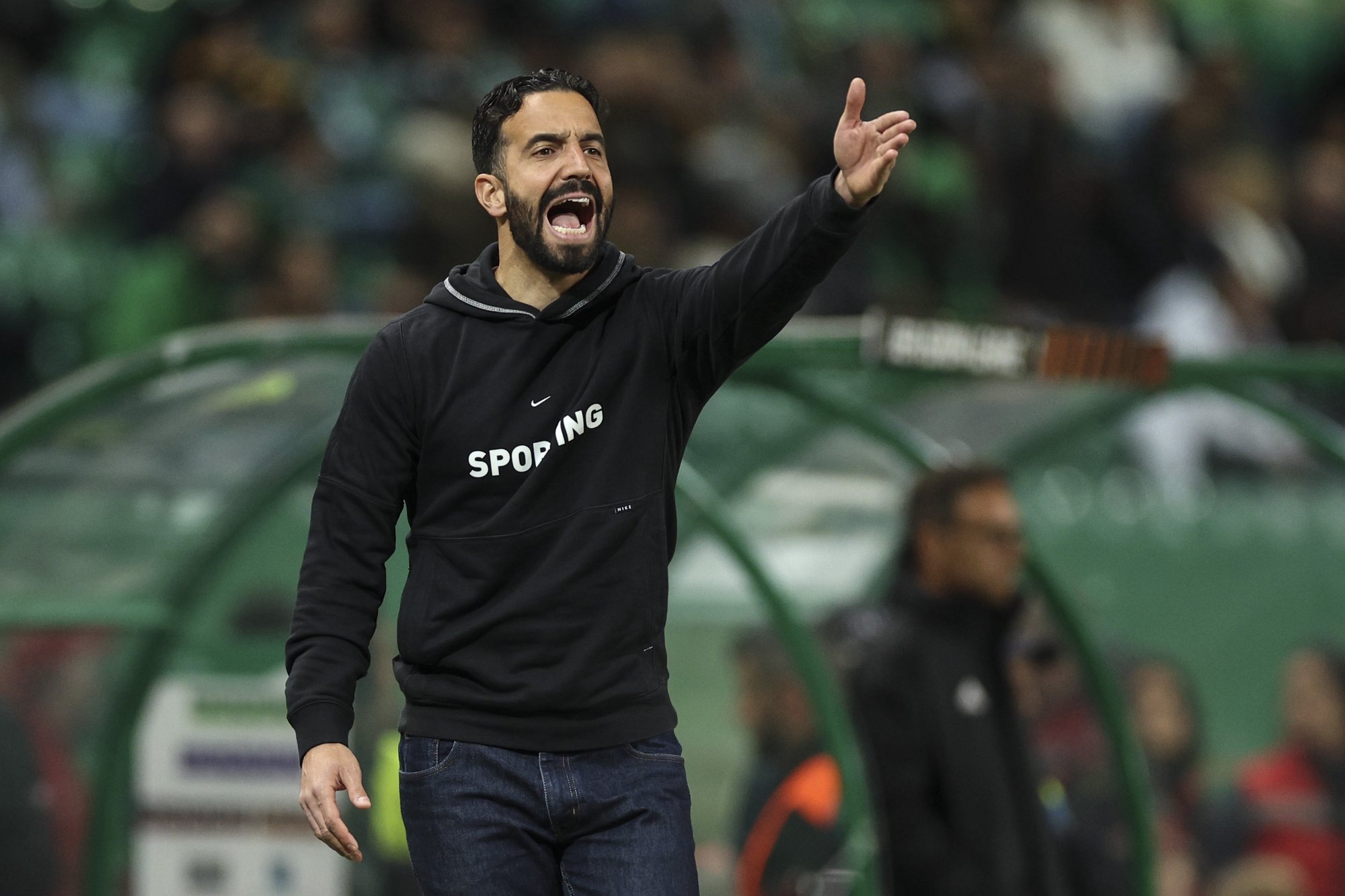 Sporting`s head coach Ruben Amorim during their UEFA Europa League soccer match with Midtjylland held at Alvalade stadium, Lisbon, Portugal, 16th February 2023. MIGUEL A. LOPES/LUSA