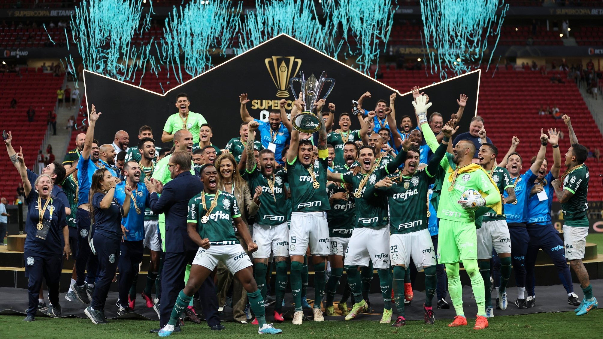 Palmeiras conquistou a primeira Supertaça do Brasil da história, naquela que foi a sétima competição ganha por Abel Ferreira em pouco mais de dois anos