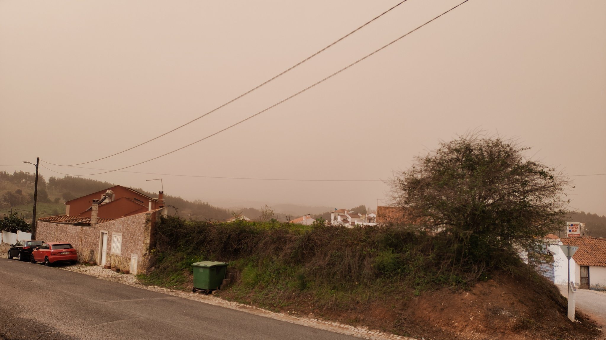 Chuva de barro em Portugal