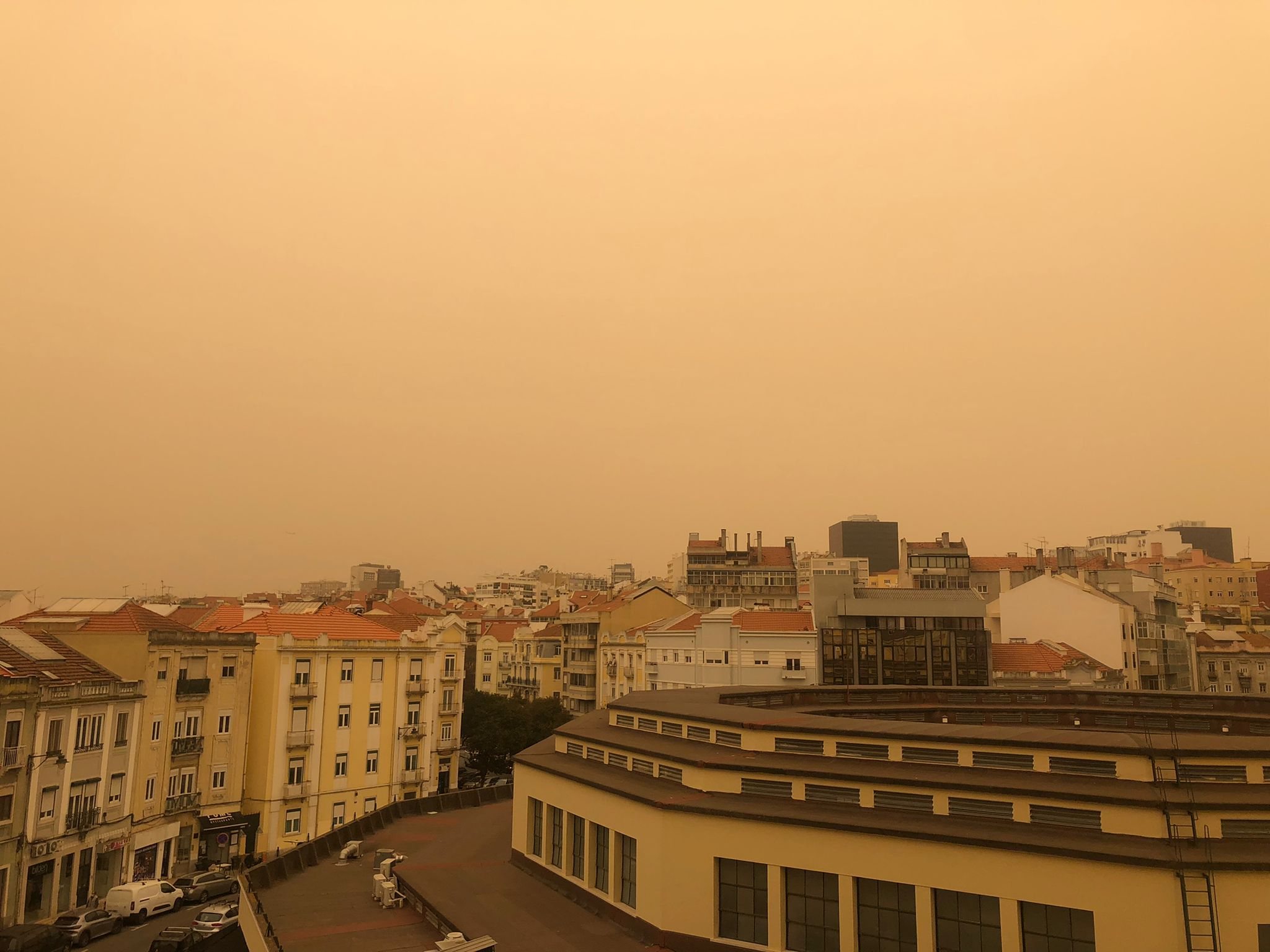 Céus barrentos em Lisboa, dia 2