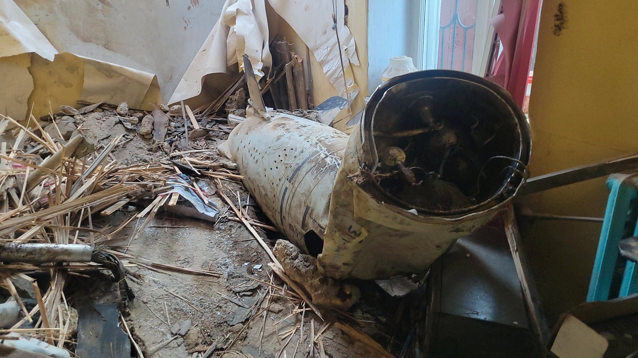 Míssil Kalibr, abatido pela Ucrânia, e cujos destroços caíram numa habitação em Odessa