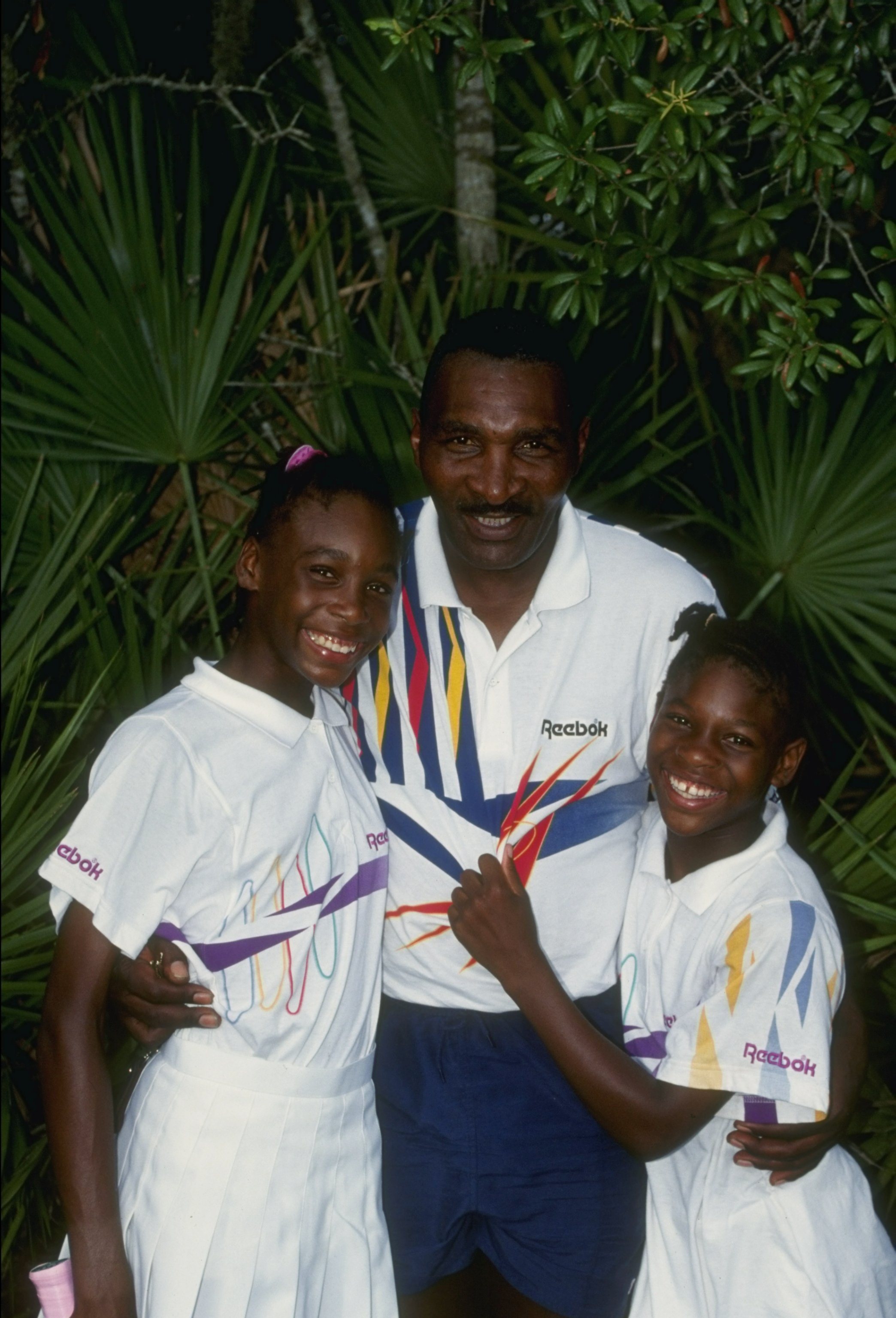 Richard Williams com as suas filhas, Serena Williams e Venus Williams
