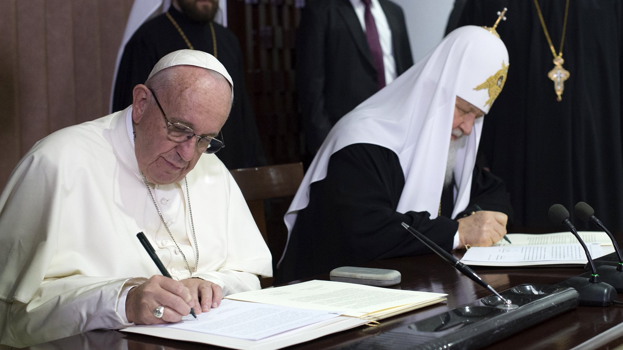 Rencontre du pape François et du patriarche orthodoxe Kirill - Cuba