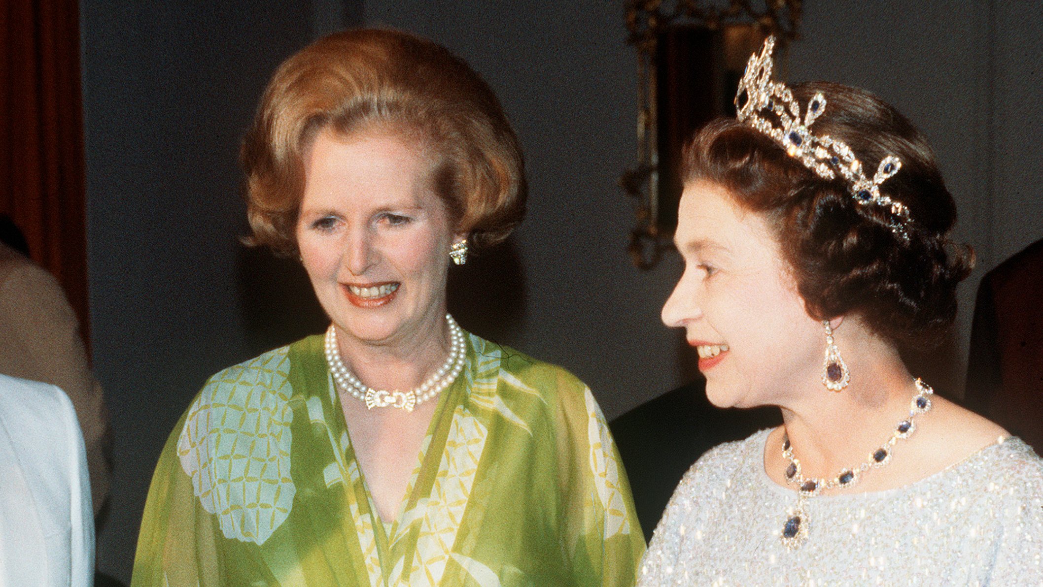 ZMB: Queen Elizabeth II and Margaret Thatcher visit Zambia