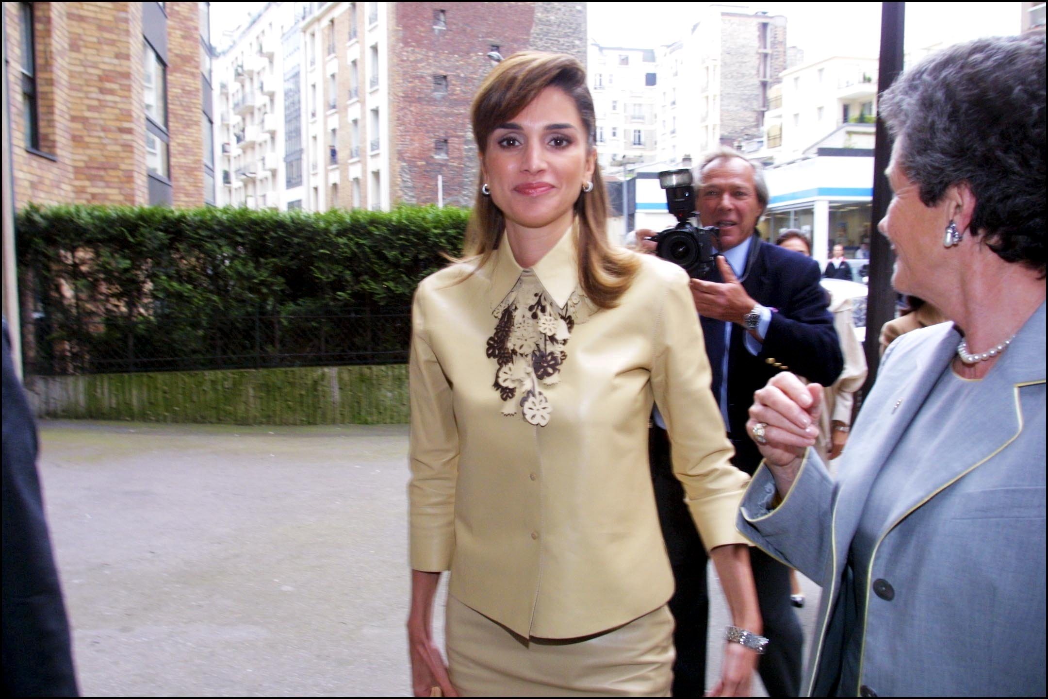 King Abdallah Ii Of Jordan On Official Visit In Paris, France On May 07, 2001.