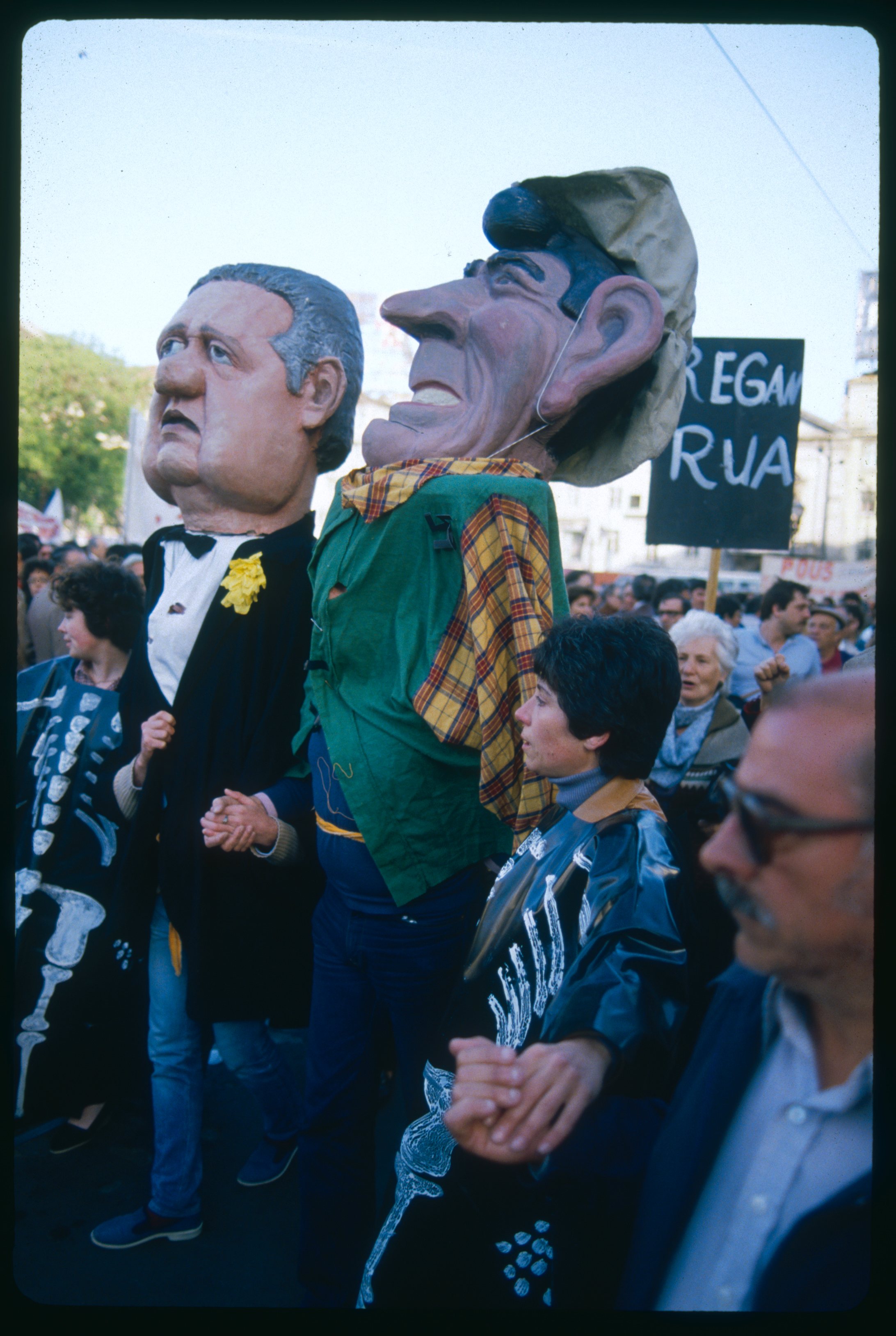 Anti-Reagan Demonstration of the Portuguese Communist Party