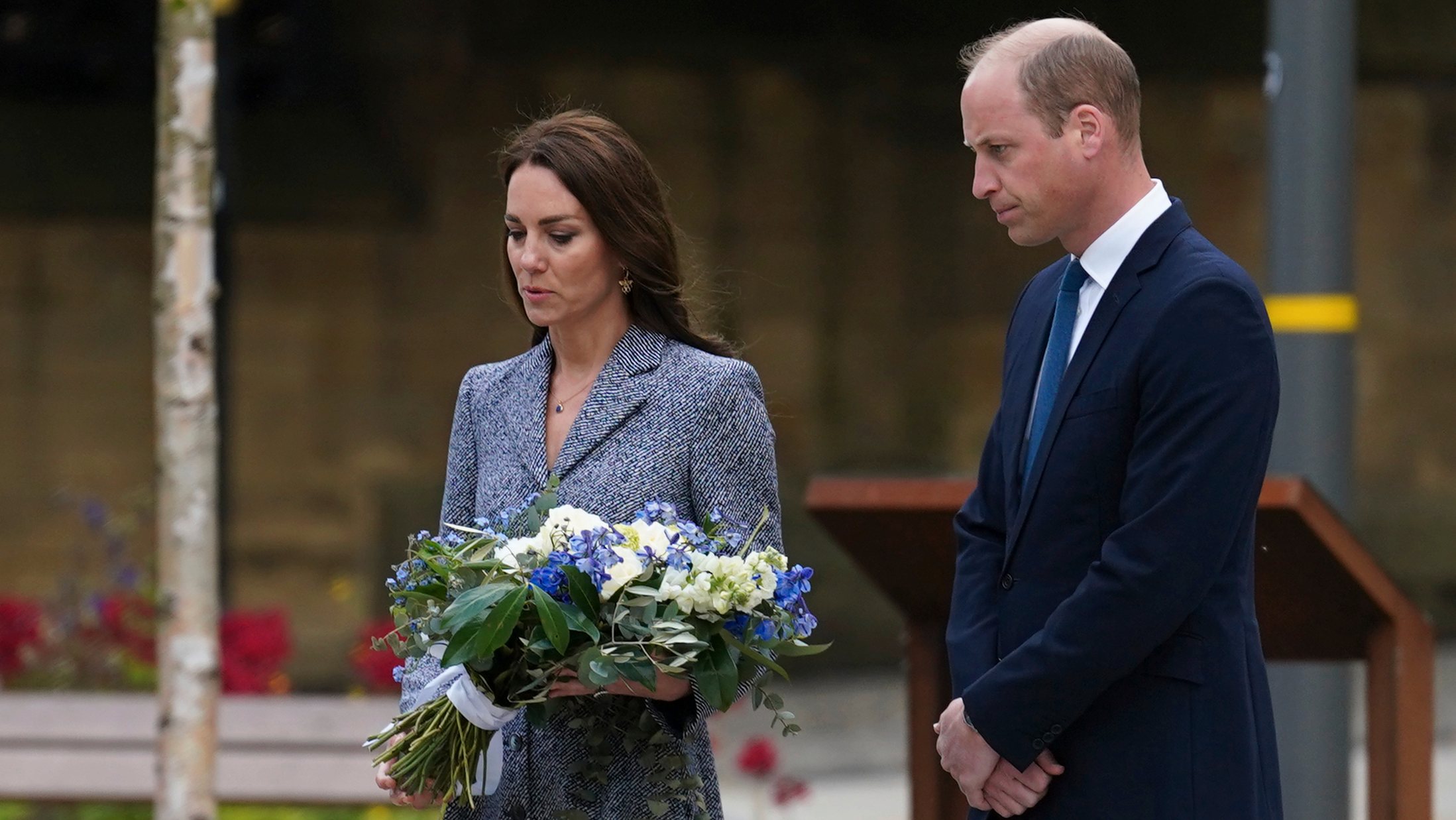 The Duke And Duchess Of Cambridge Attend The Official Opening Of The Glade Of Light Memorial