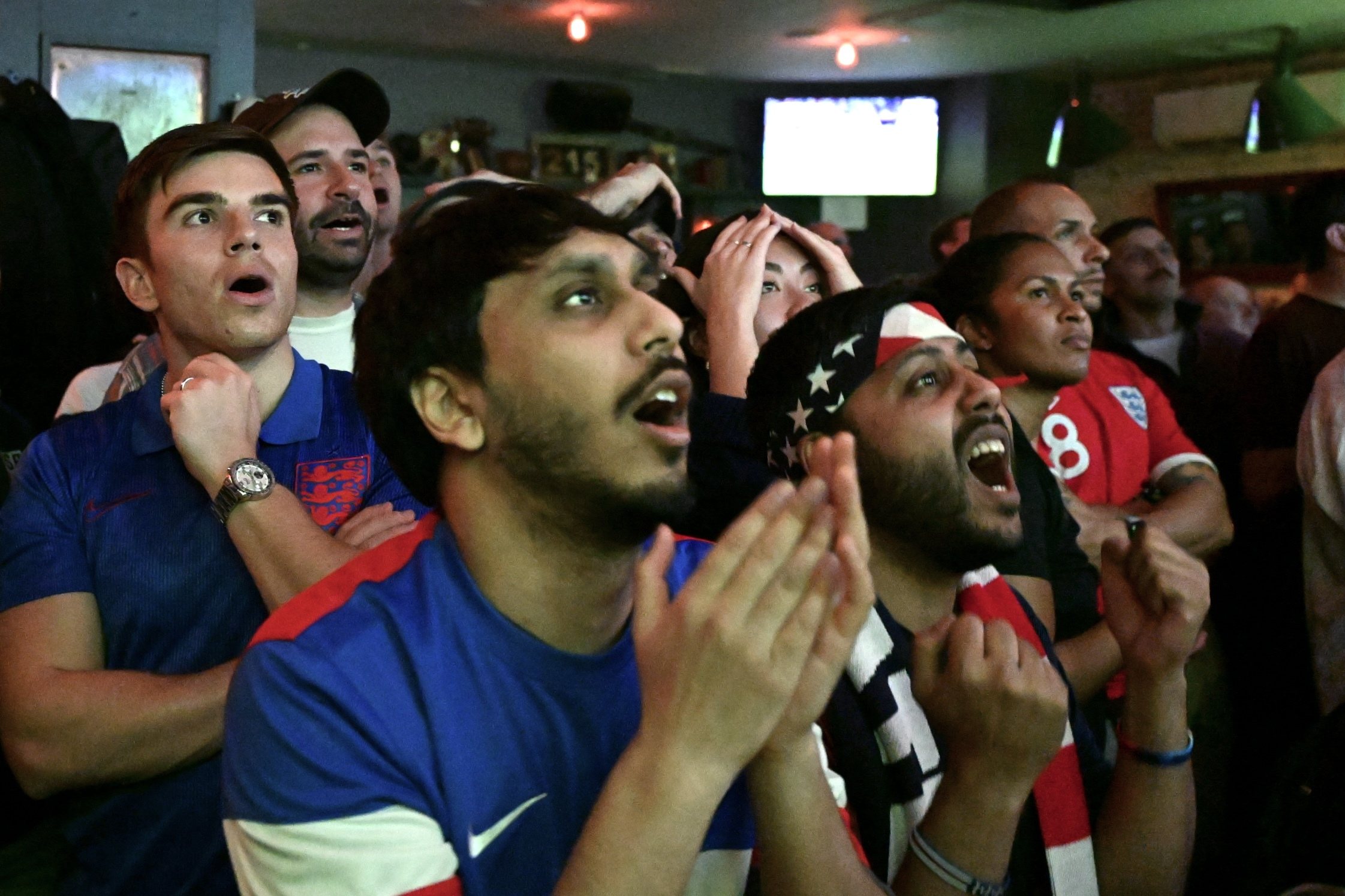 Fans of USA gather for FIFA World Cup match