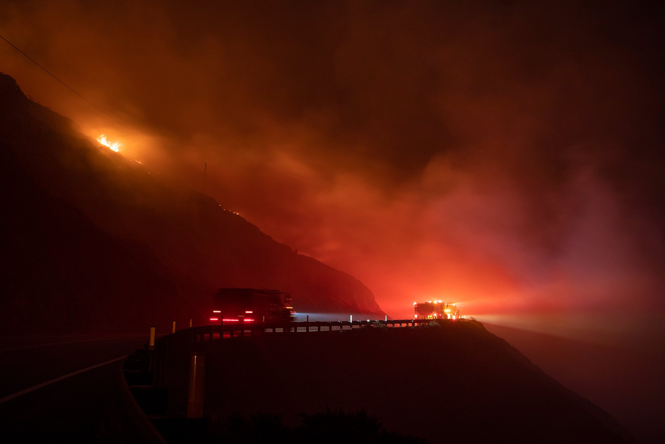 Colorado fire breaks out in Big Sur