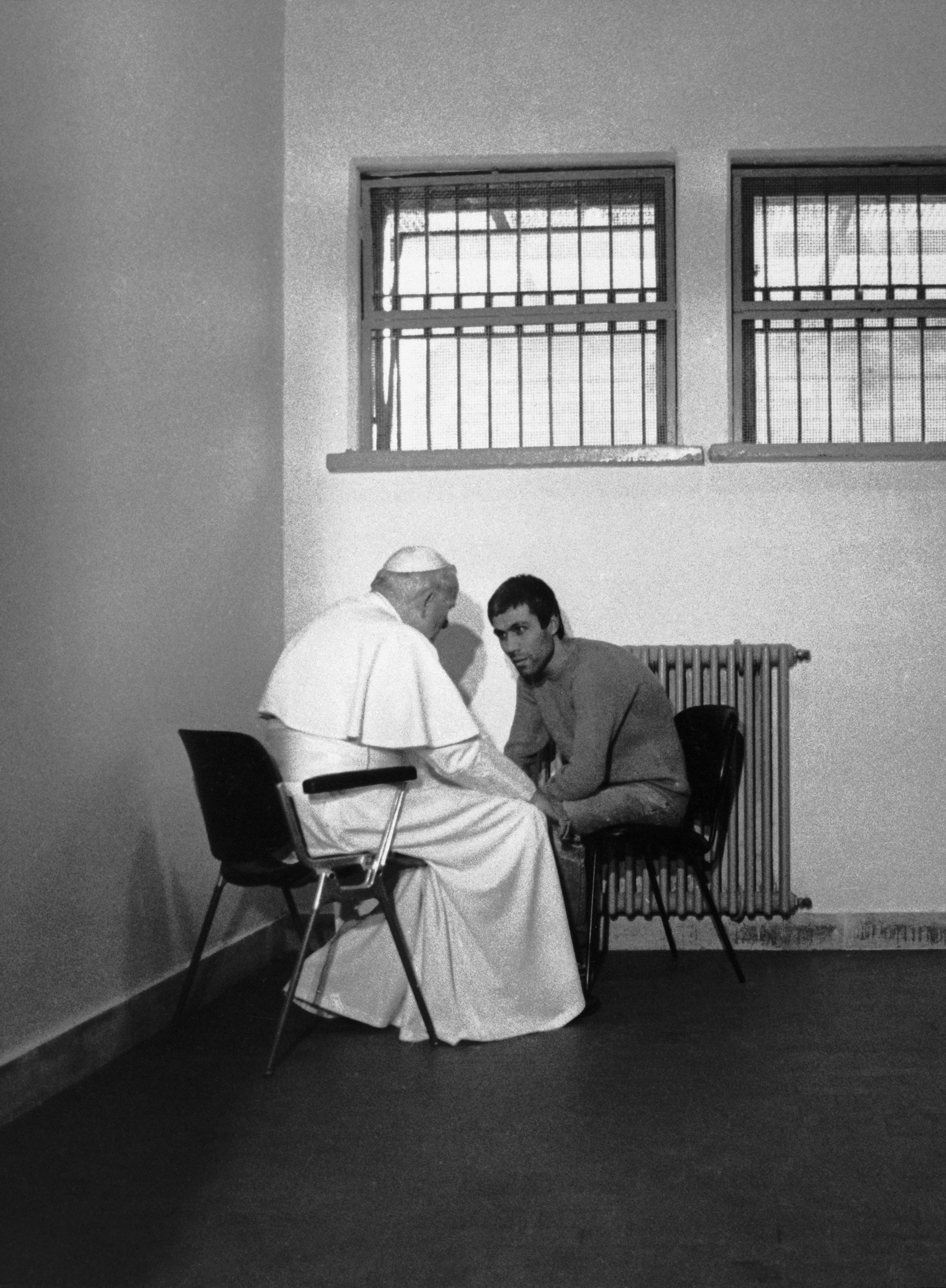 Pope John Paul II Talks with Jailed Terrorist