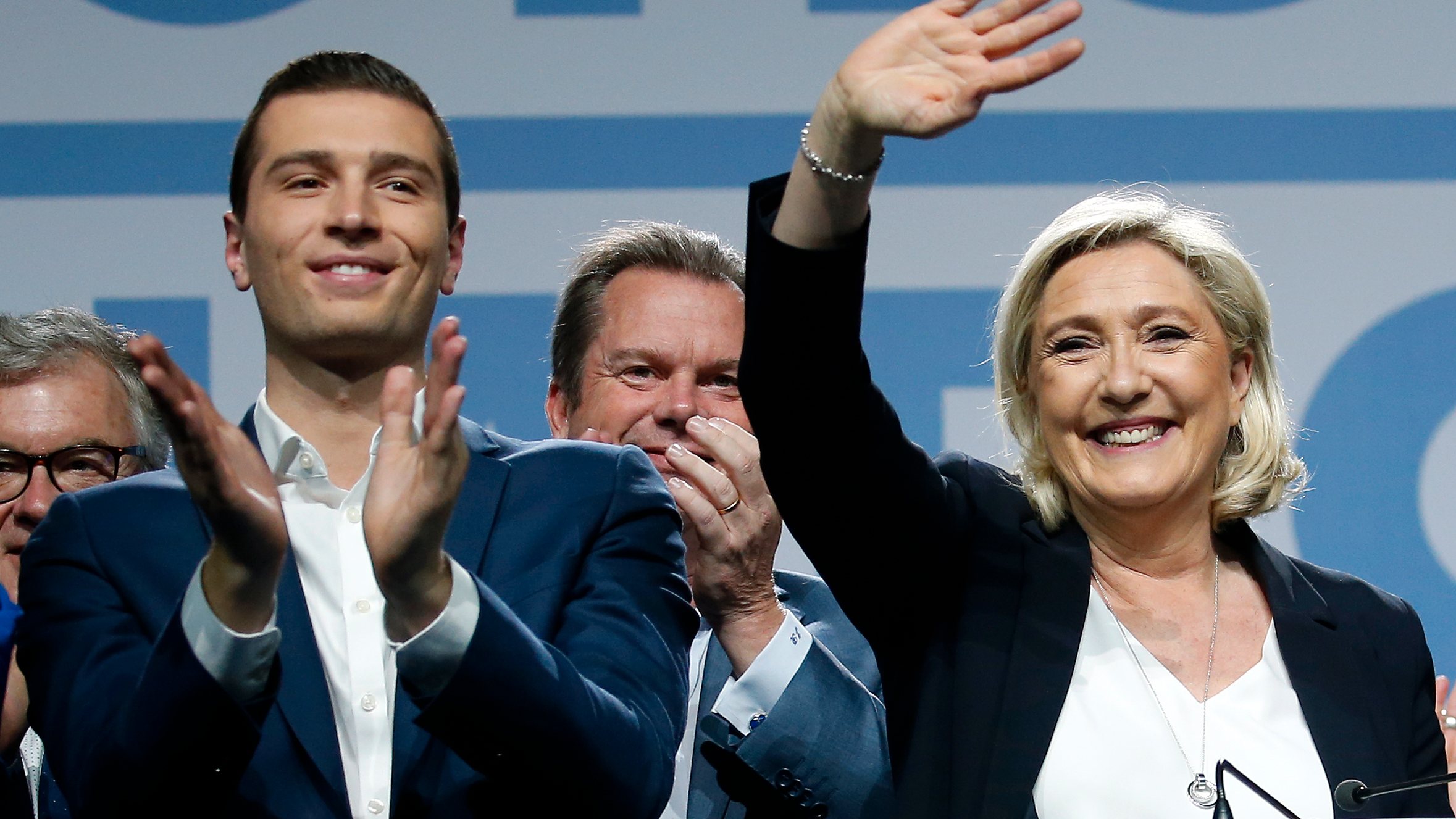 French Far Right Party Leader Marine Le Pen Attends  A Grand Patriotic Banquet In Metz