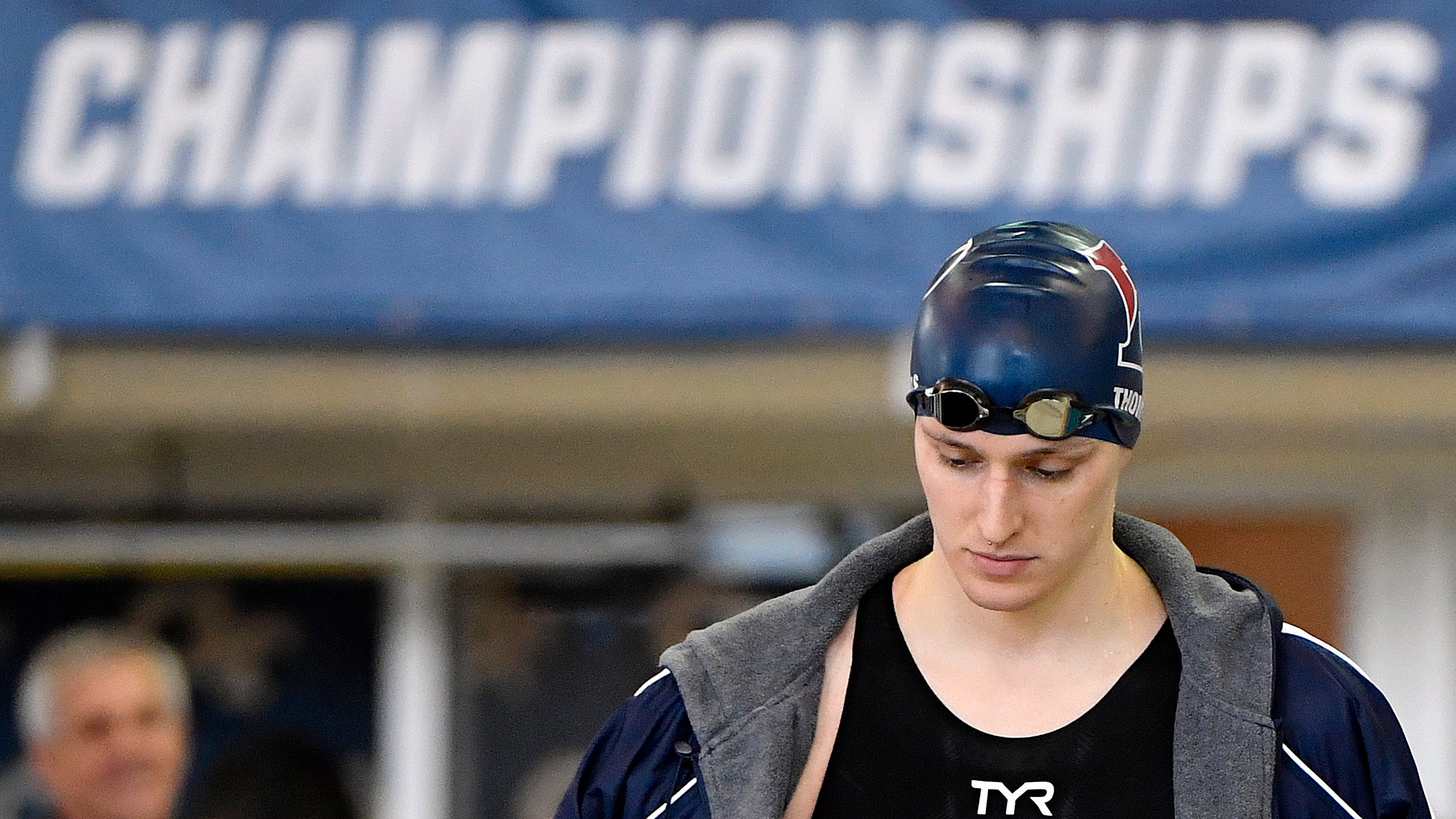 Lia Thomas tem sido um nome em foco na natação dos EUA mas não poderá marcar presença na competição feminina dos Jogos de Paris-2024 à luz dos novos regulamentos
