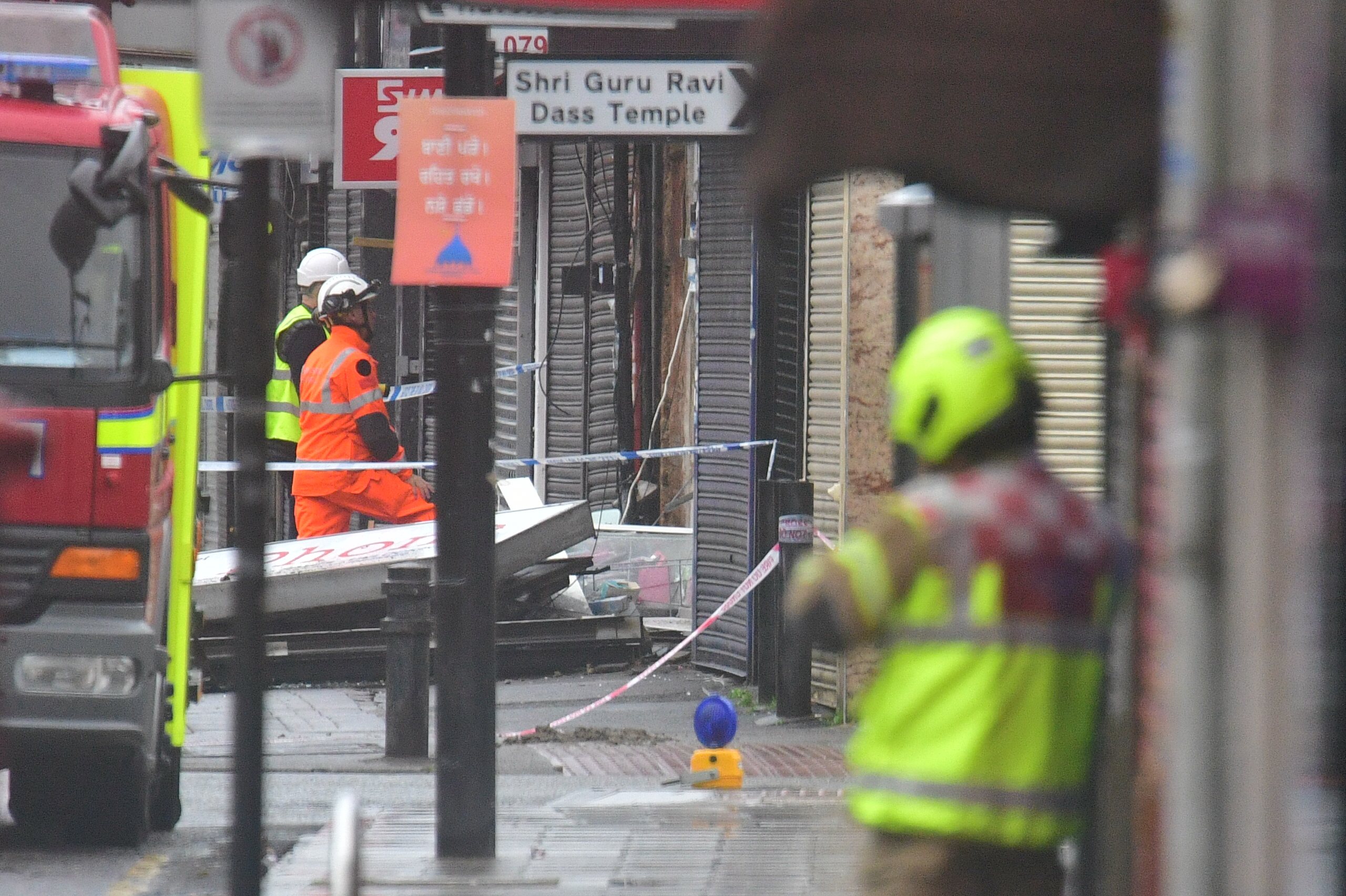 Suspected gas explosion in Ealing