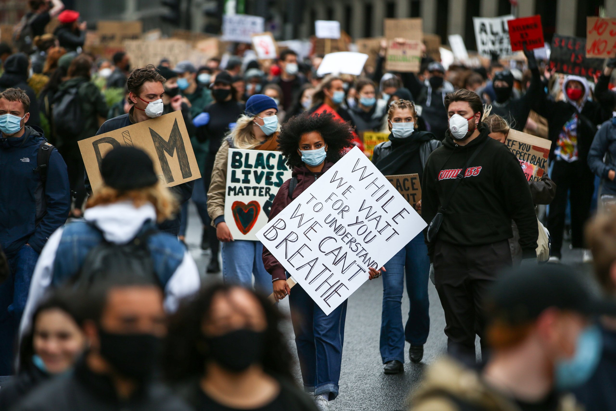 Black Lives Matter Demonstrations In UK Continue Into The Weekend