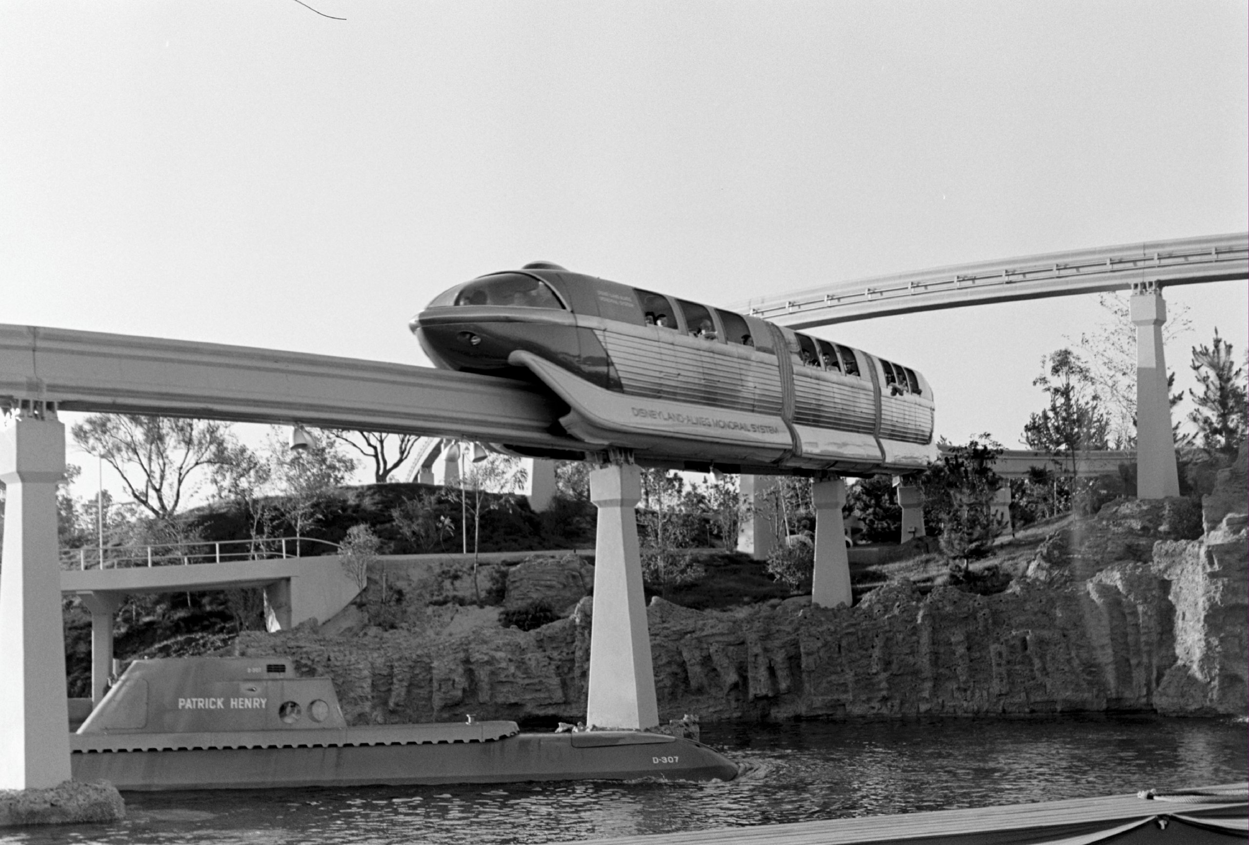 Monorail At Disneyland - 1959