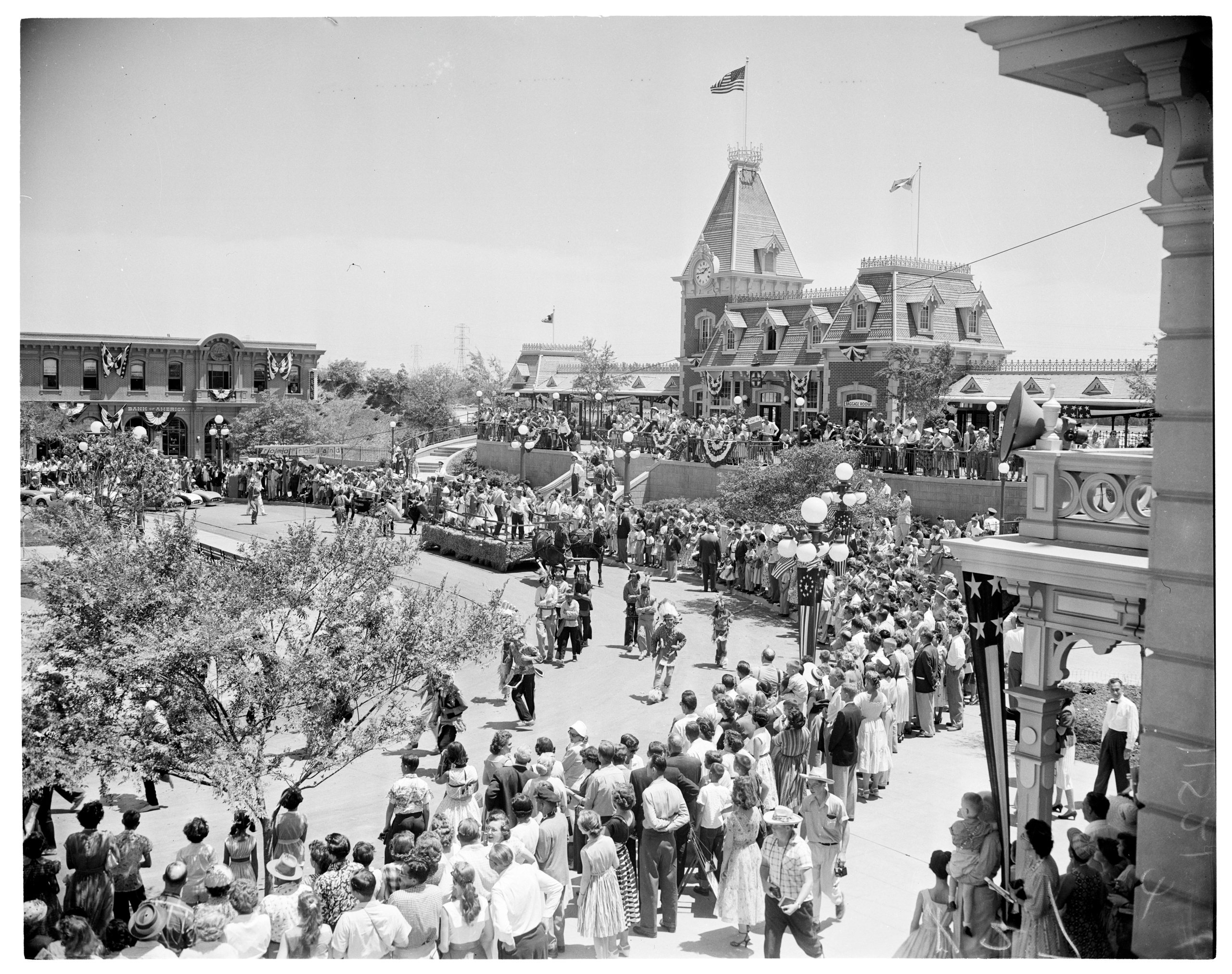 Disneyland opening, 1955