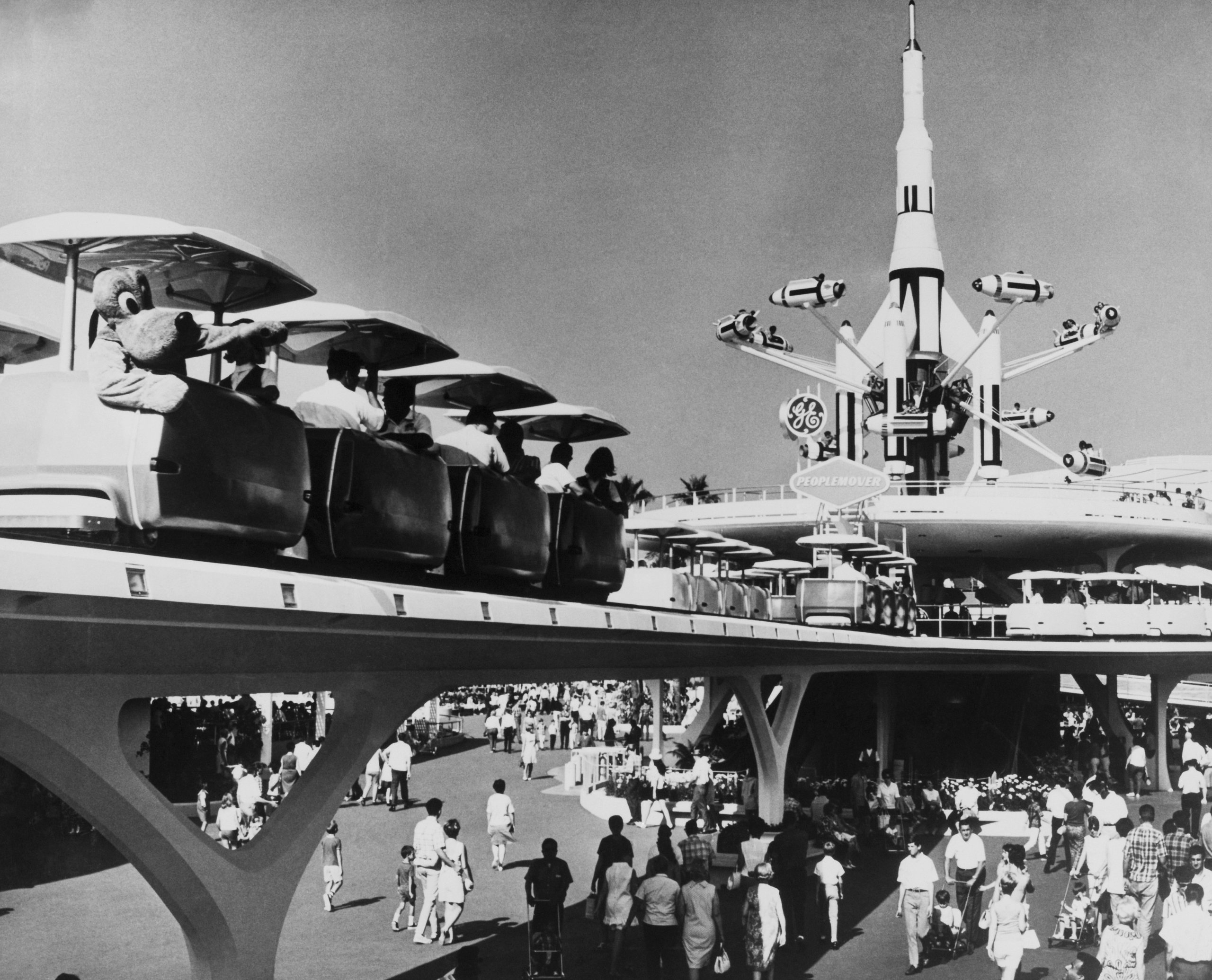Tomorrowland, People Mover At Disneyland Park In California