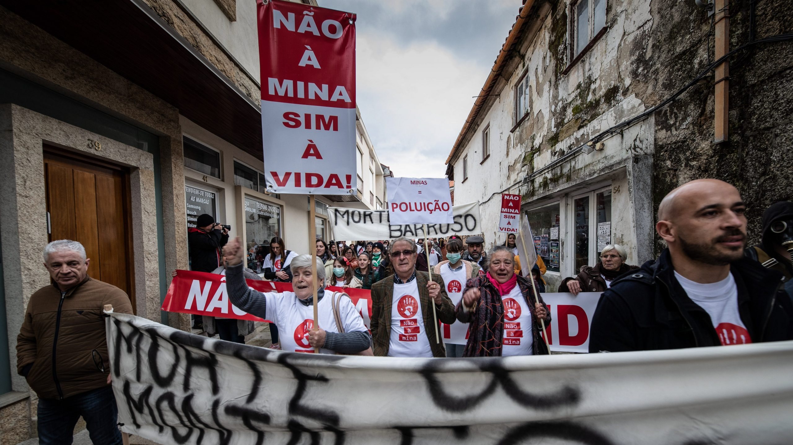 Manifestação contra minas de lítio em Montalegre