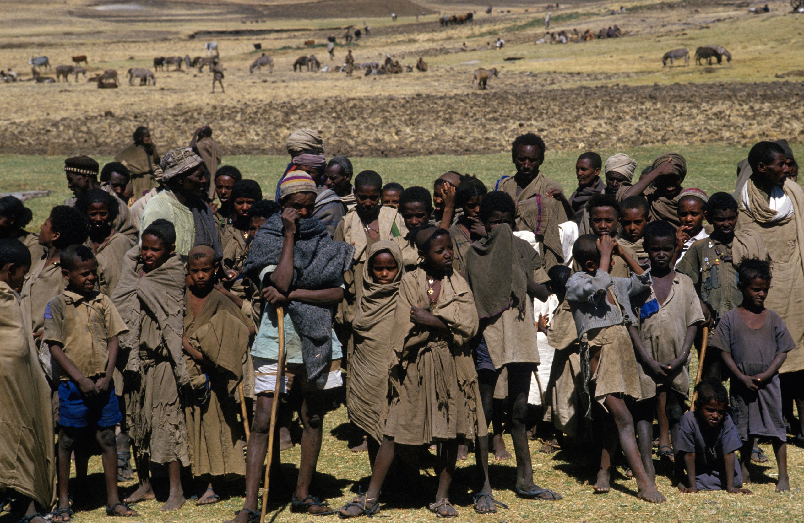 Ethiopiens touchés par une grave famine