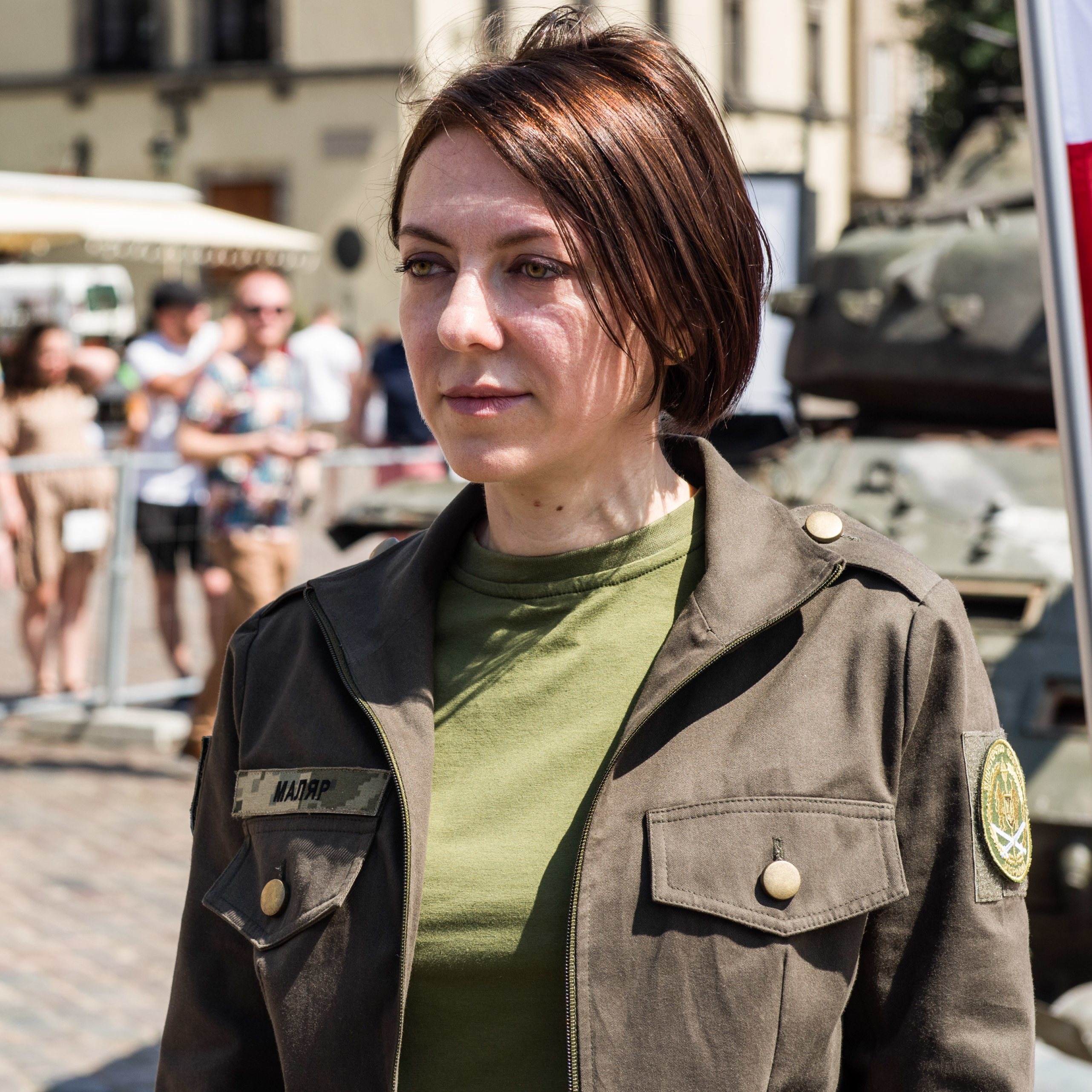 Deputy Minister of Defense of Ukraine, Hanna Maliar seen at