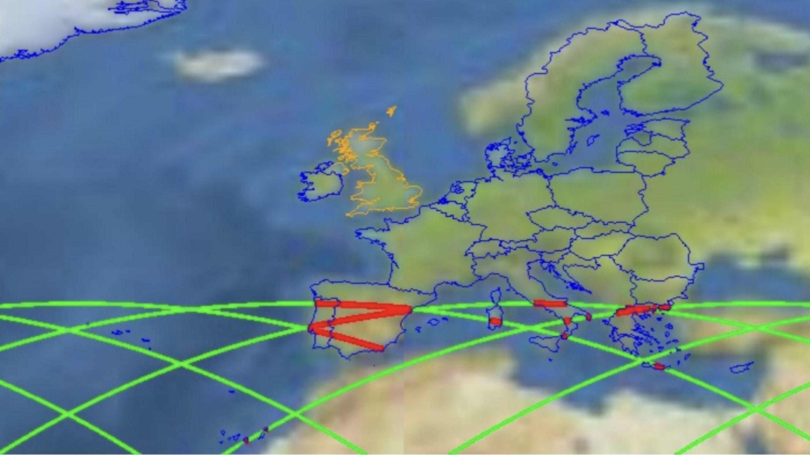 Portugal, Espanha, França, Itália, Grécia, Malta e Bulgária podem ser atingidas pelo foguetão