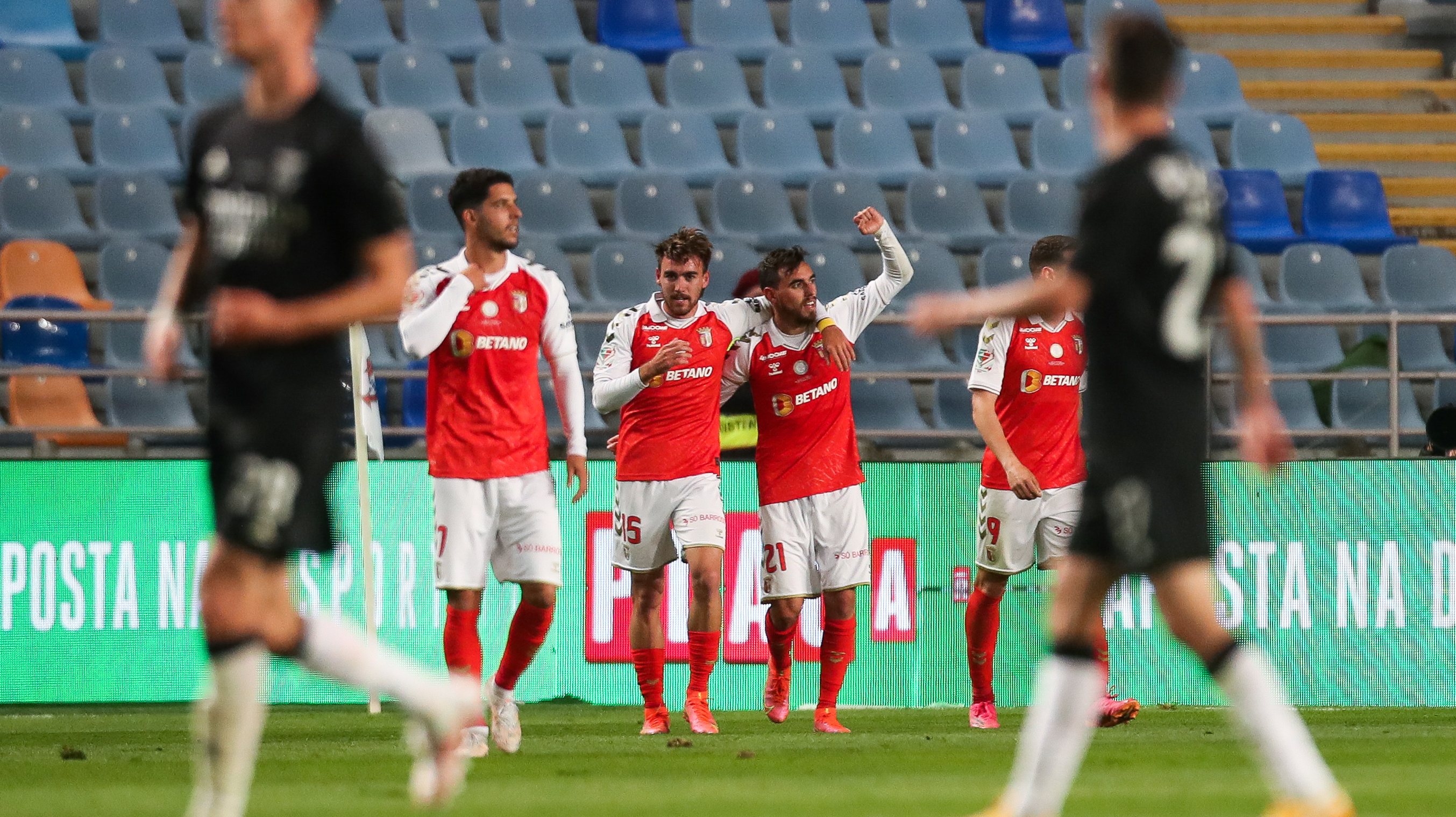O internacional português marcou nos instantes finais da partida, depois de uma assistência de Abel Ruiz