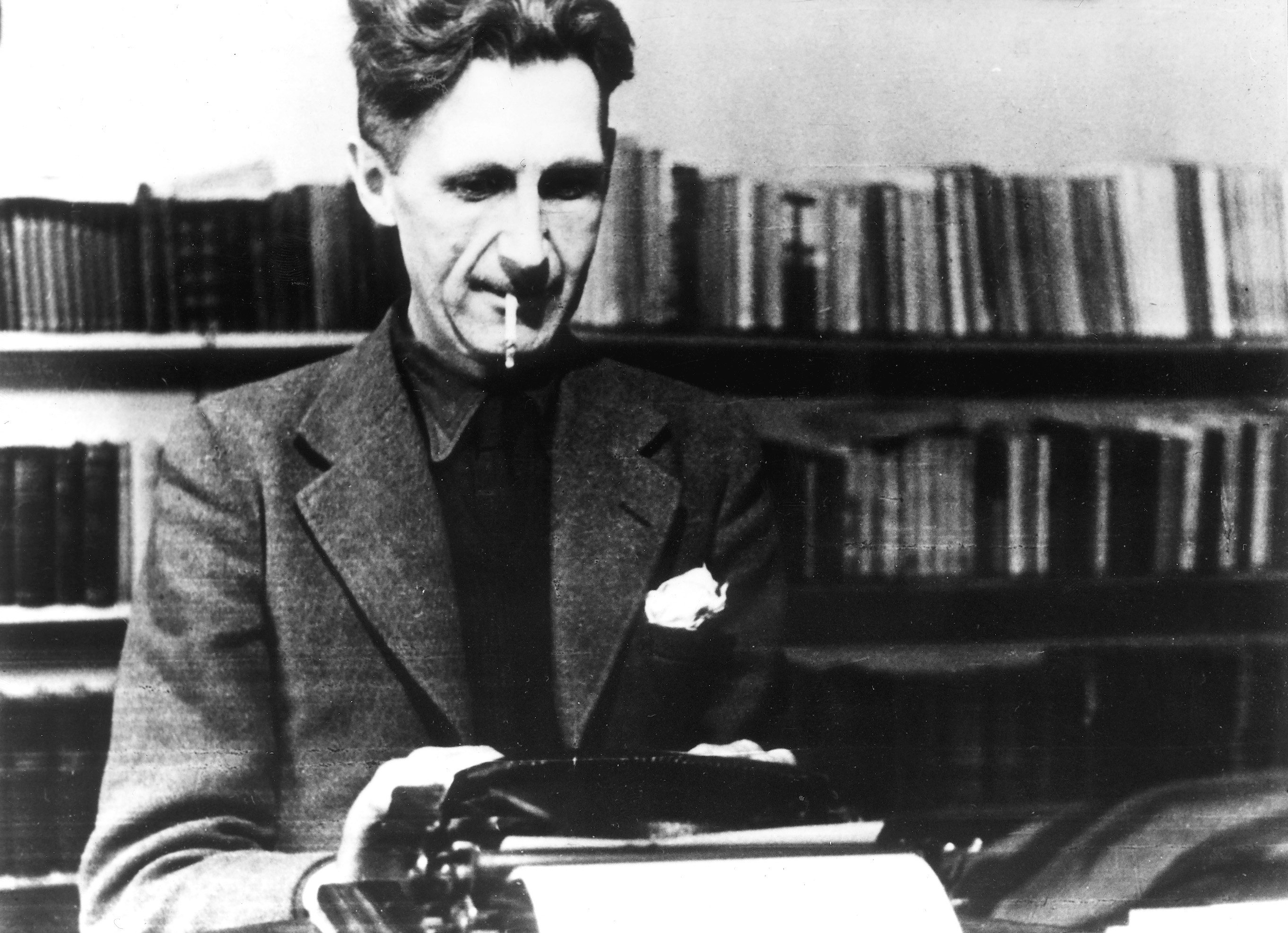 George Orwell - an seiner Schreibmaschine