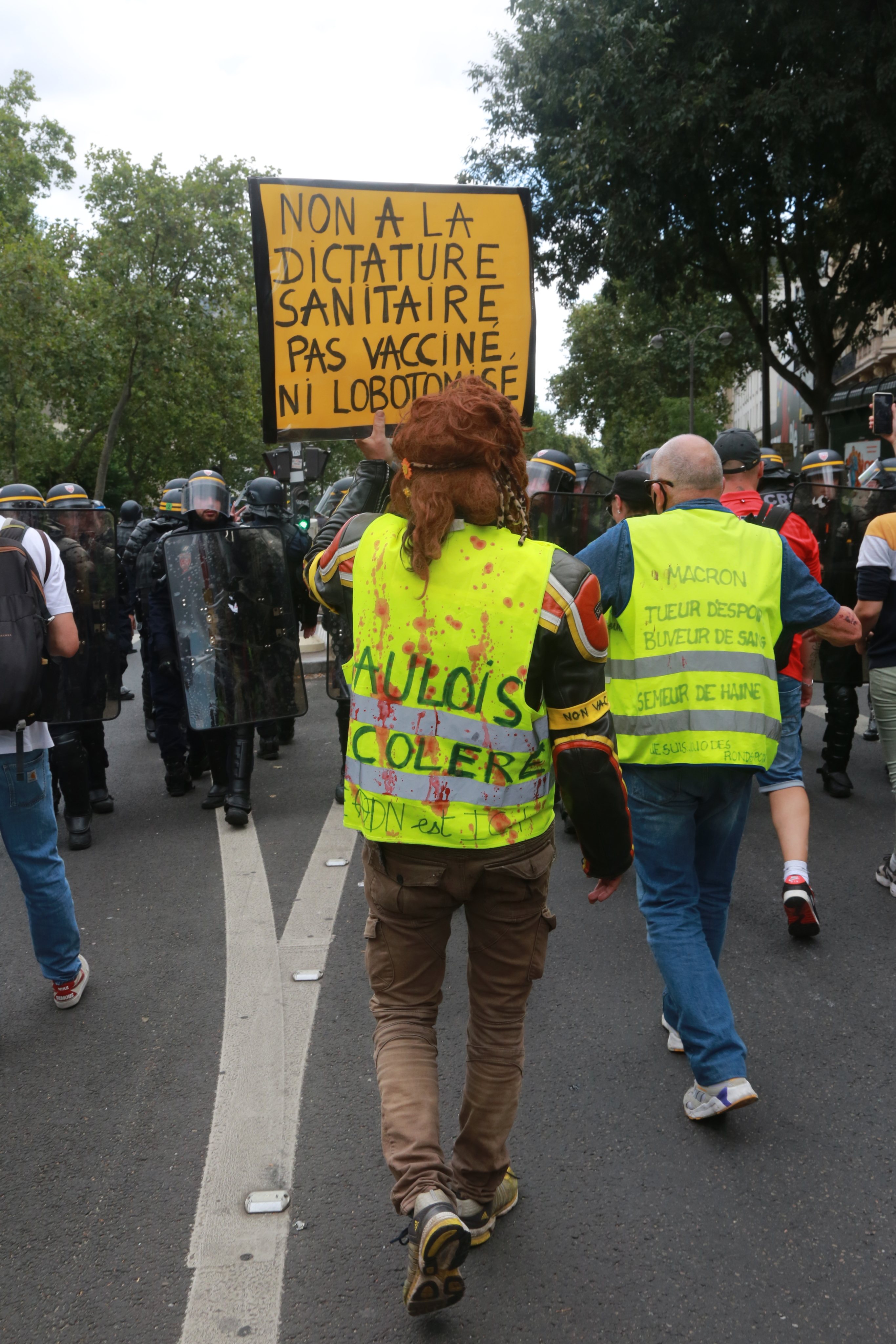Protesters Hold An Anti-Covid Rule Demonstration In Paris