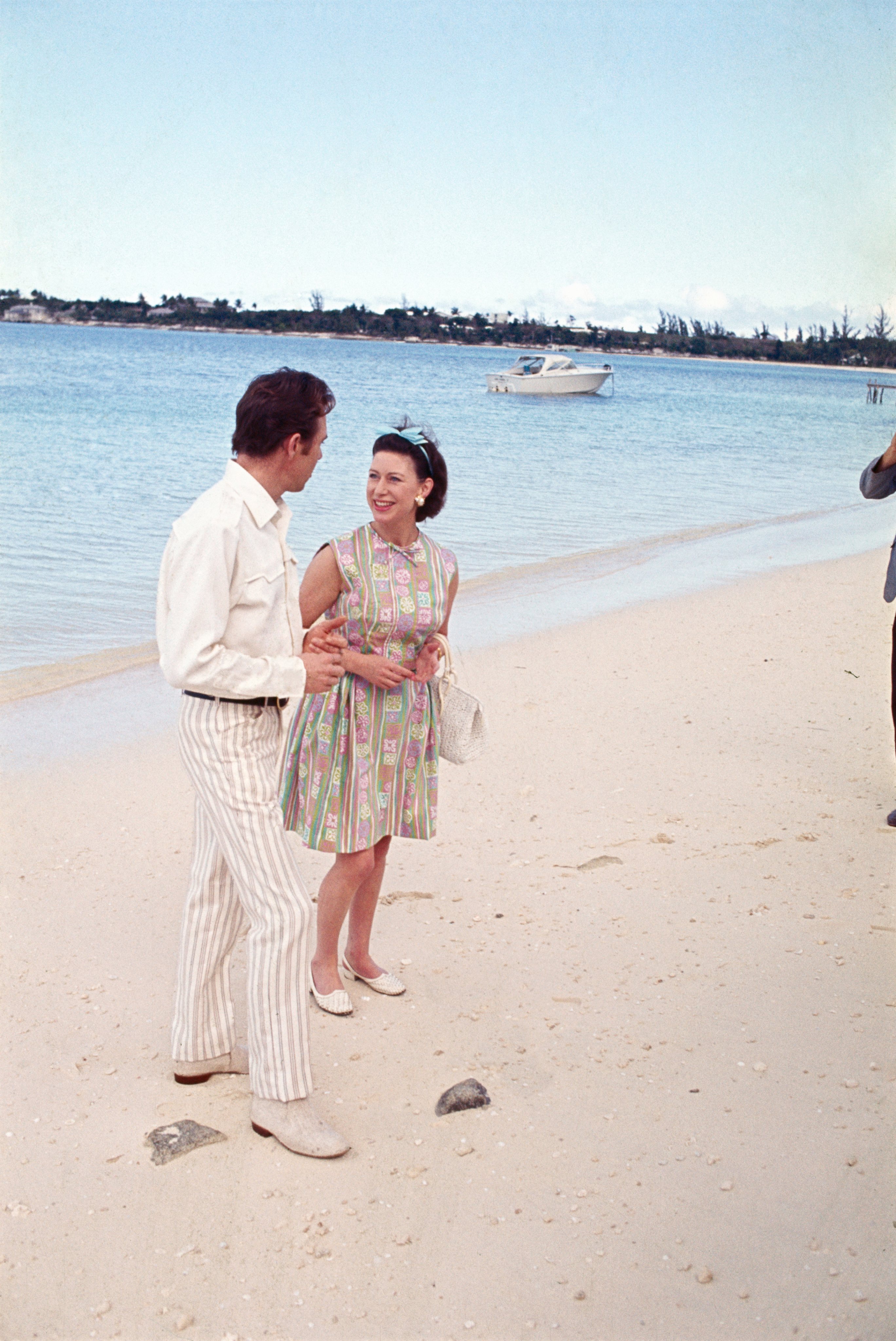 Princes Margaret and Lord Snowdon at the Beach