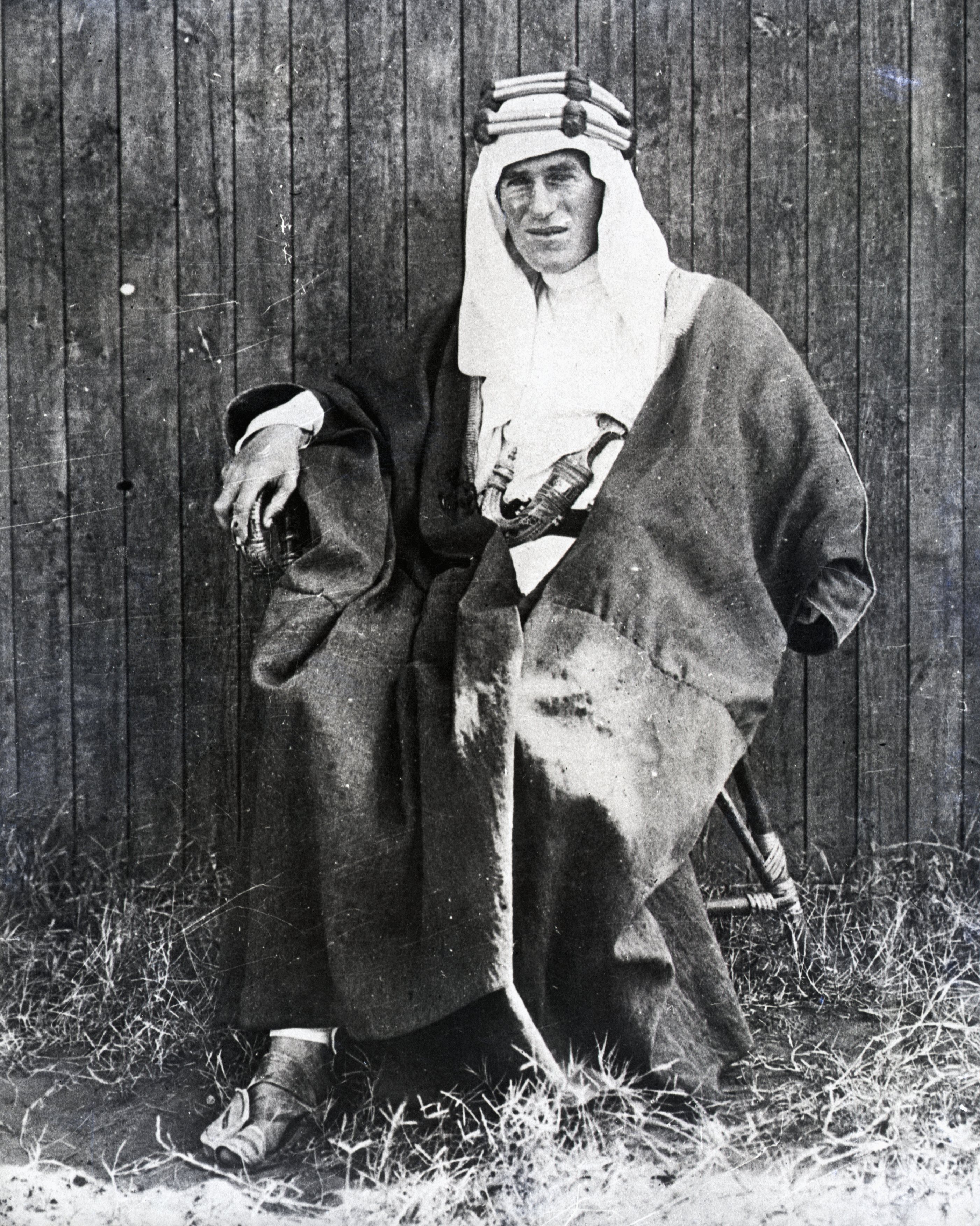 T.E. Lawrence in Arabian Garb