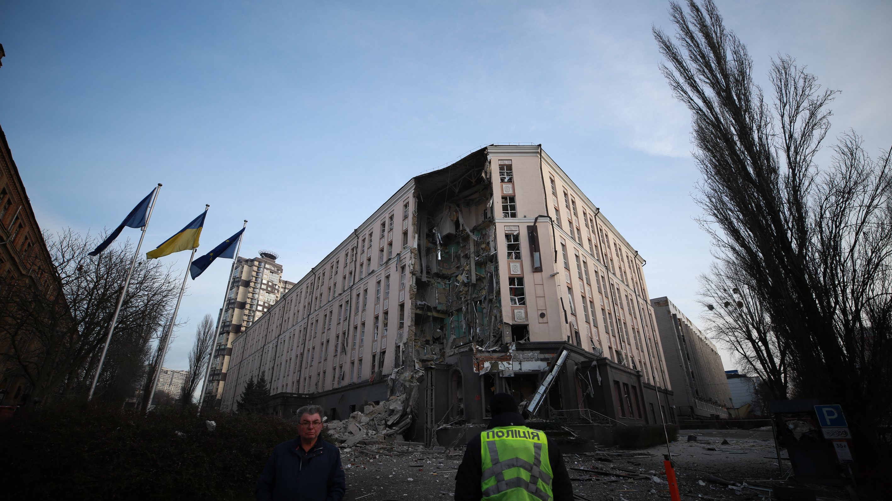Russian rockets hit Ukrainian capital Kyiv