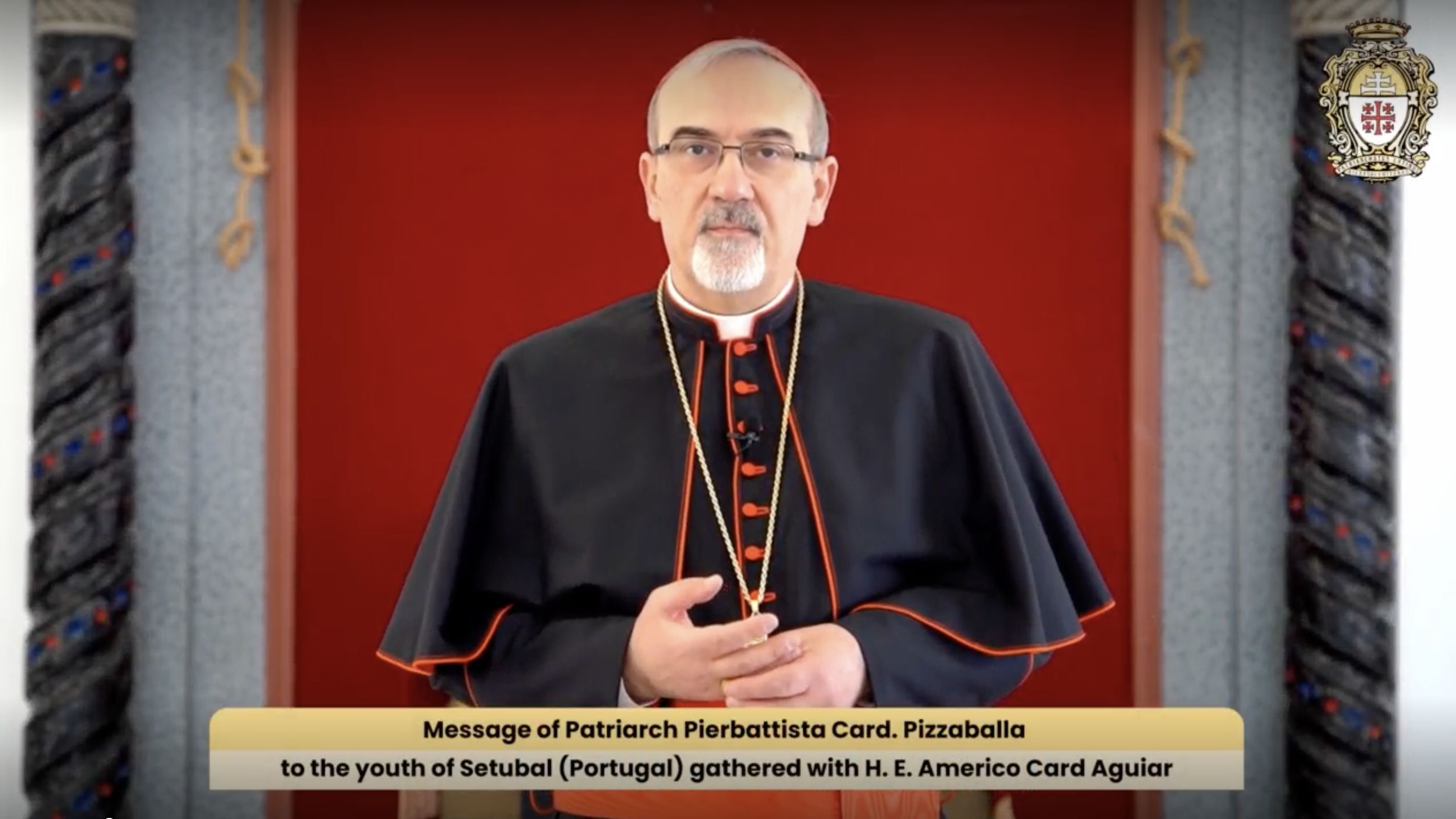 O cardeal Pierbattista Pizzaballa gravou um vídeo que será emitido numa vigília de oração esta sexta-feira