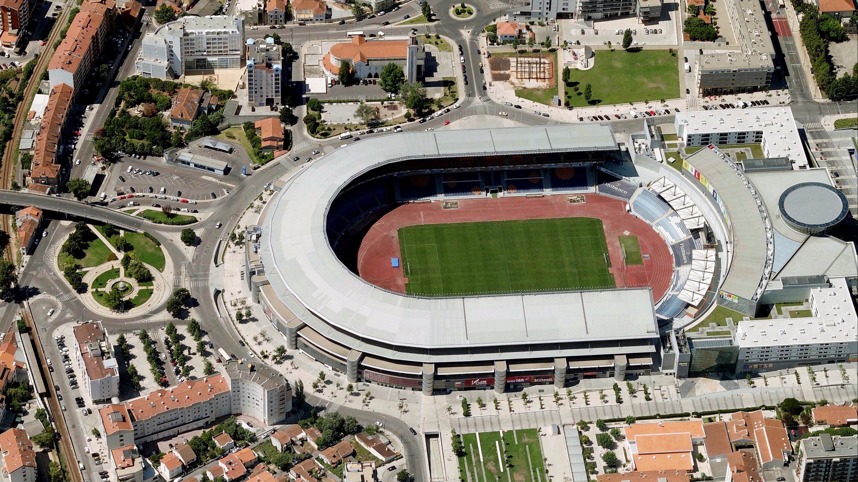 Aerial View Of Estádio Finibanco Cidade de Coimbra, Coimbra