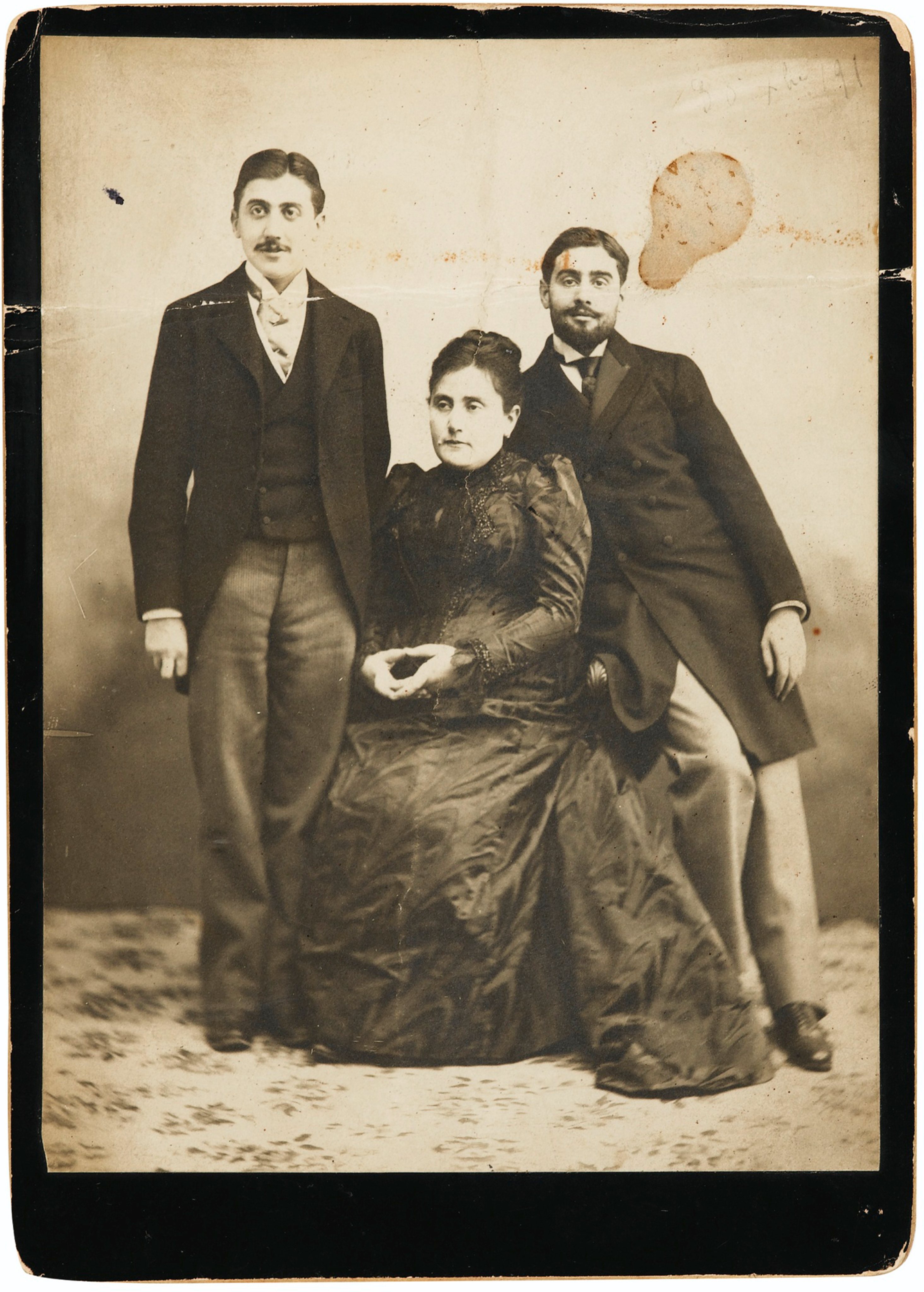 Jeanne Proust Née Weil And Her Two Sons Marcel And Robert
